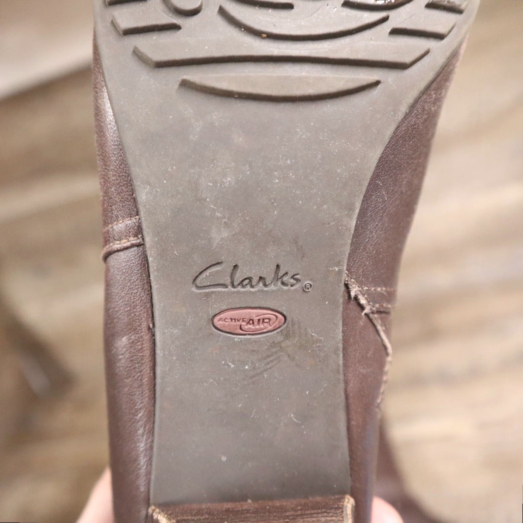 Clarks Clarks Brown Leather Knee-High Boots Women's Size 8.5 M High Heel Fashion Size US 8.5 / IT 38.5 - 6 Thumbnail