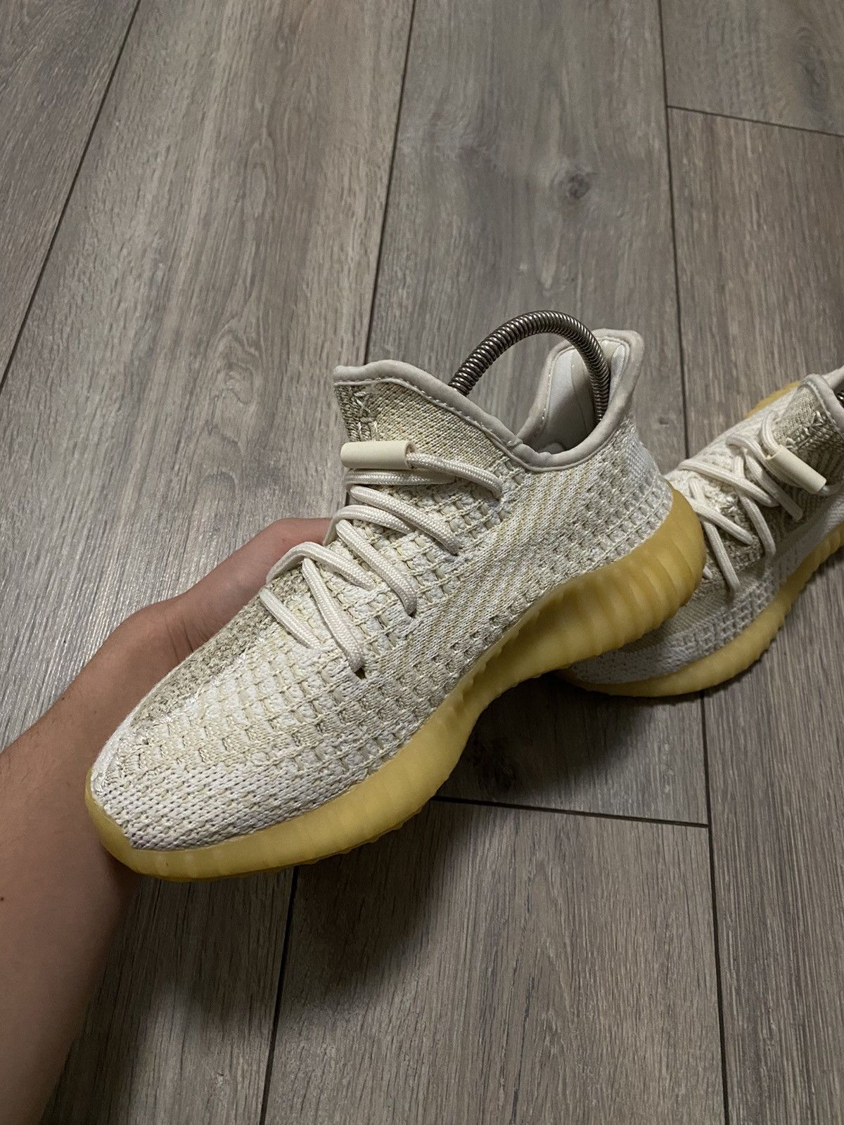 Adidas × Kanye West Adidas Yeezy Boost 350 V2 Natural Reflective White Y2K Boost Size US 6 / EU 39 - 2 Thumbnail