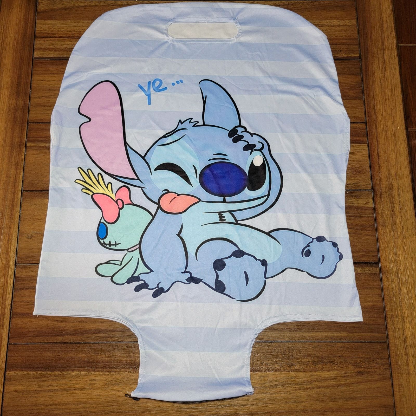 Disney Stitch Blue Stripe Suitcase Cover 24 X 24 Size ONE SIZE - 1 Thumbnail