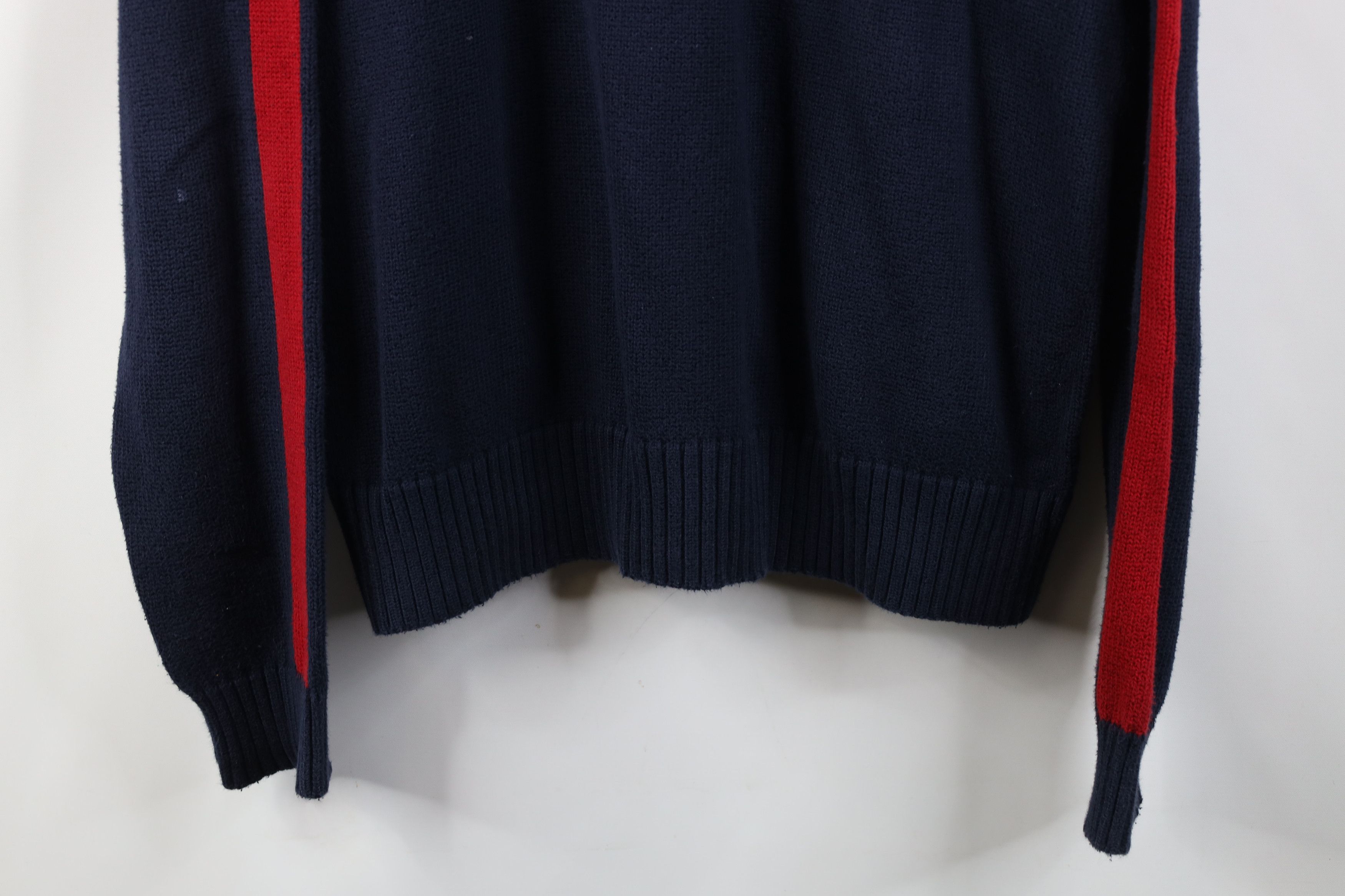 Polo Ralph Lauren Vintage 90s Ralph Lauren Ribbed Knit 1/4 1/2 Zip Sweater Size US L / EU 52-54 / 3 - 3 Thumbnail