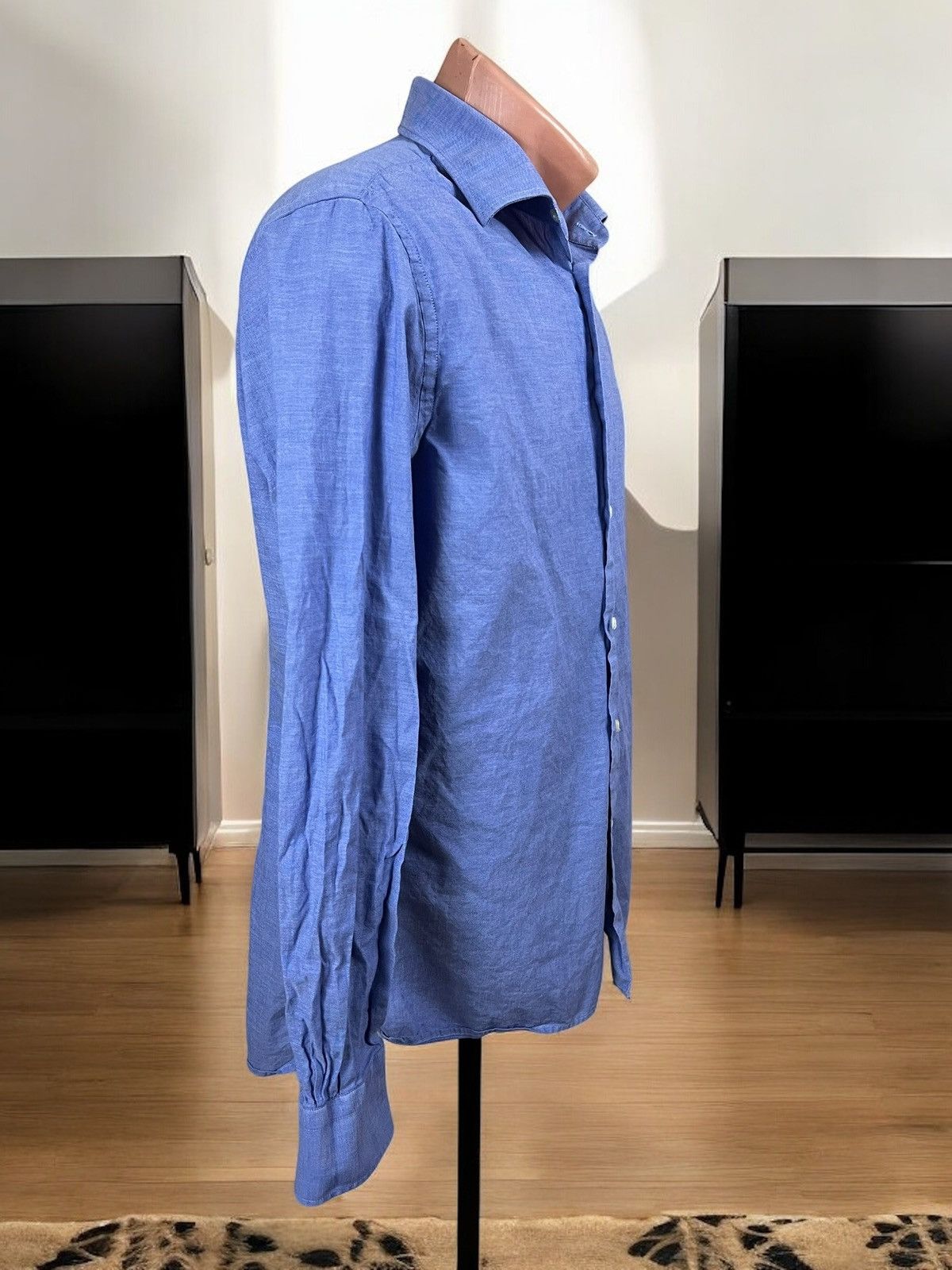 J.Lindeberg J.Lindeberg blue slim fit shirt size M Size US M / EU 48-50 / 2 - 2 Thumbnail