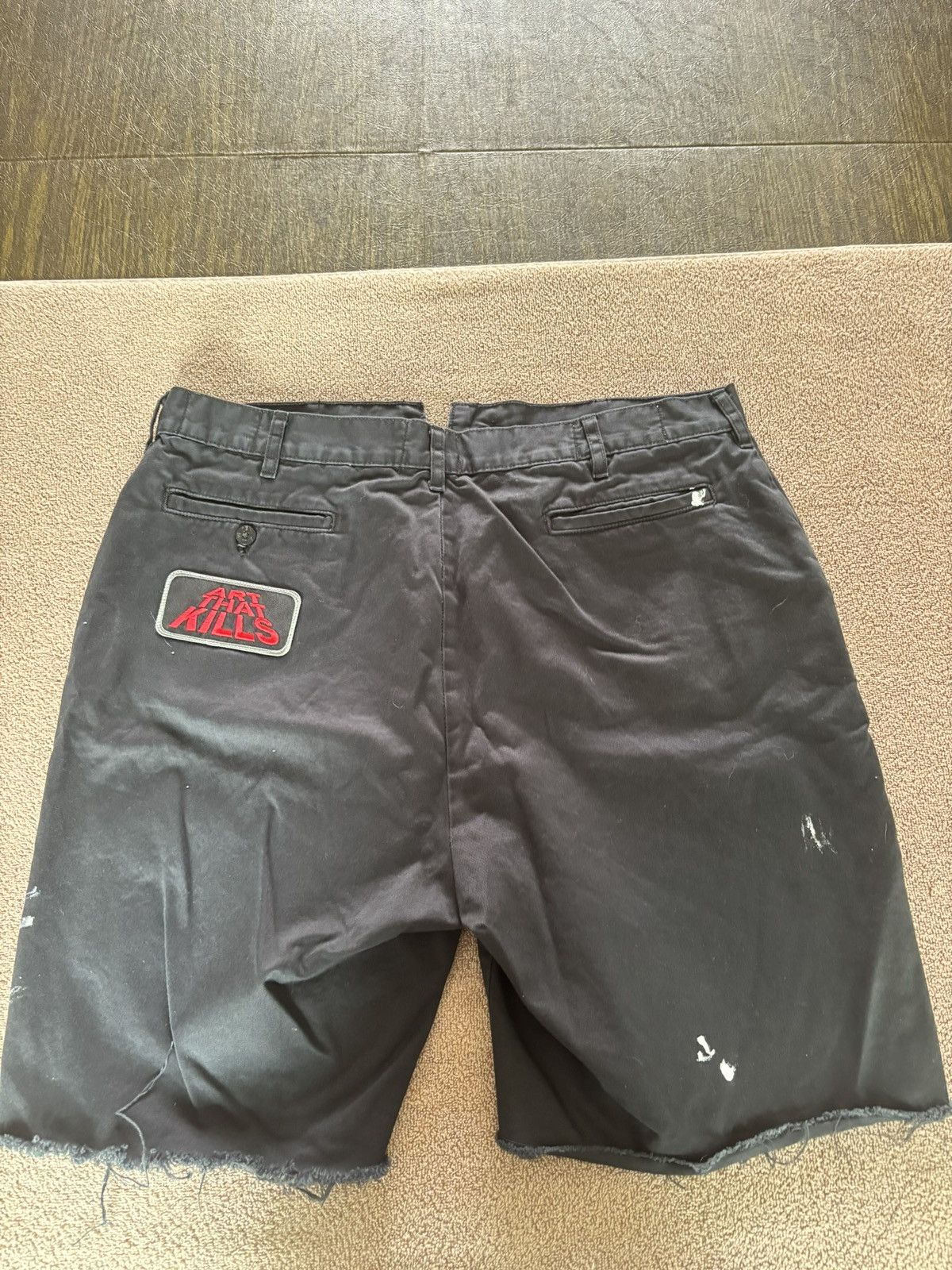Gallery Dept. Gallery Dept. Black ATK Cut-Off-Shorts Size US 34 / EU 50 - 2 Thumbnail