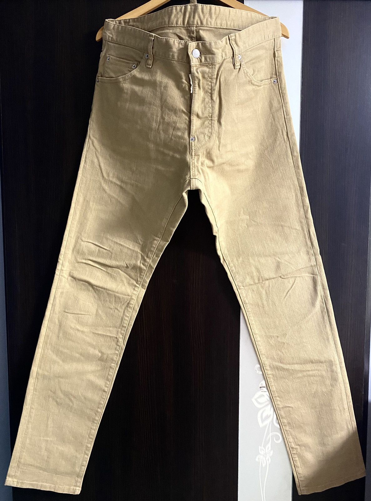 Dsquared2 Dsquared2 Sand Straight Fit Metal Tab Cotton Jeans Denim Size US 38 / EU 54 - 2 Thumbnail