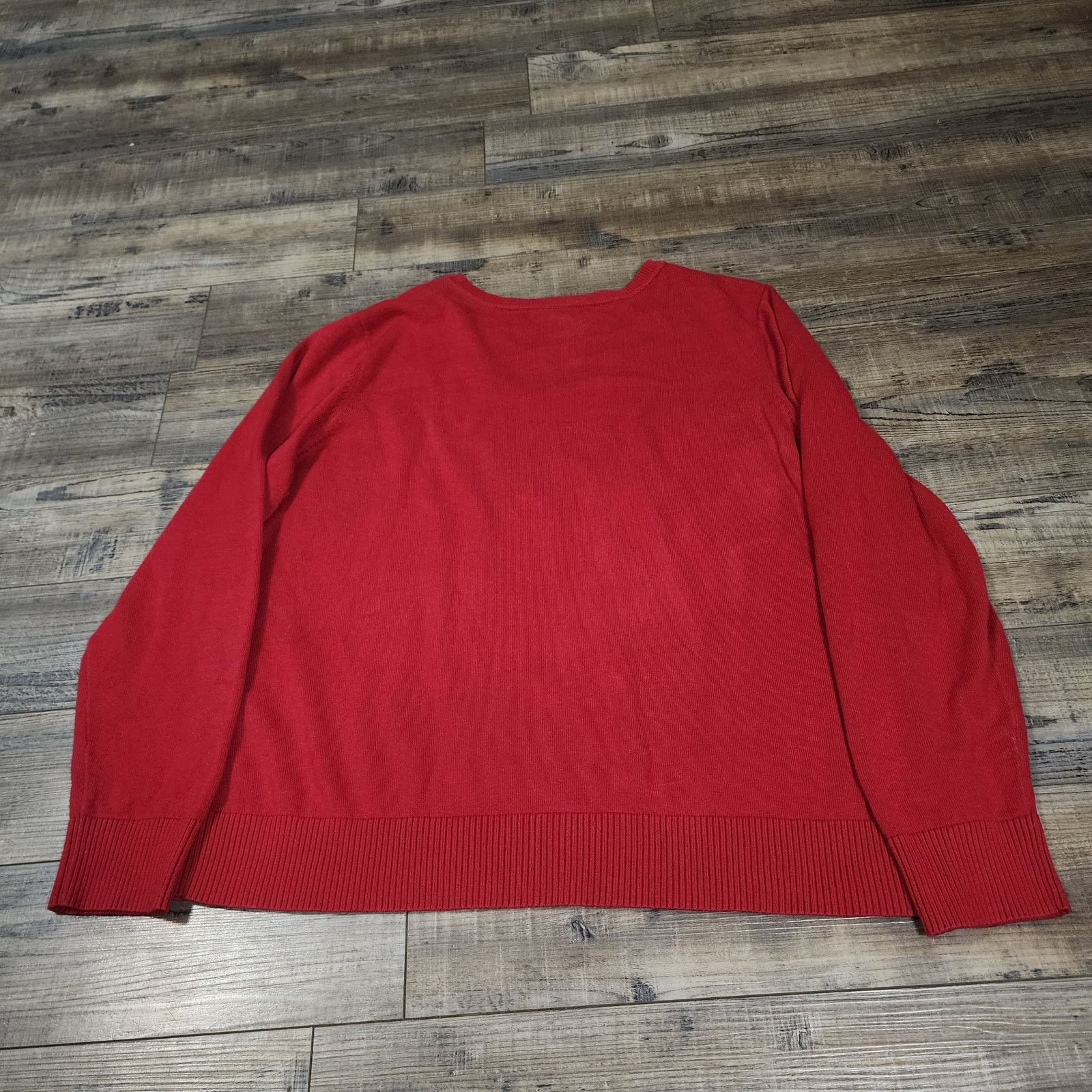 Izod Izod Argyle sweater womens size XXL red and black 2379 Size XXL / US 16-18 / IT 52-54 - 5 Thumbnail