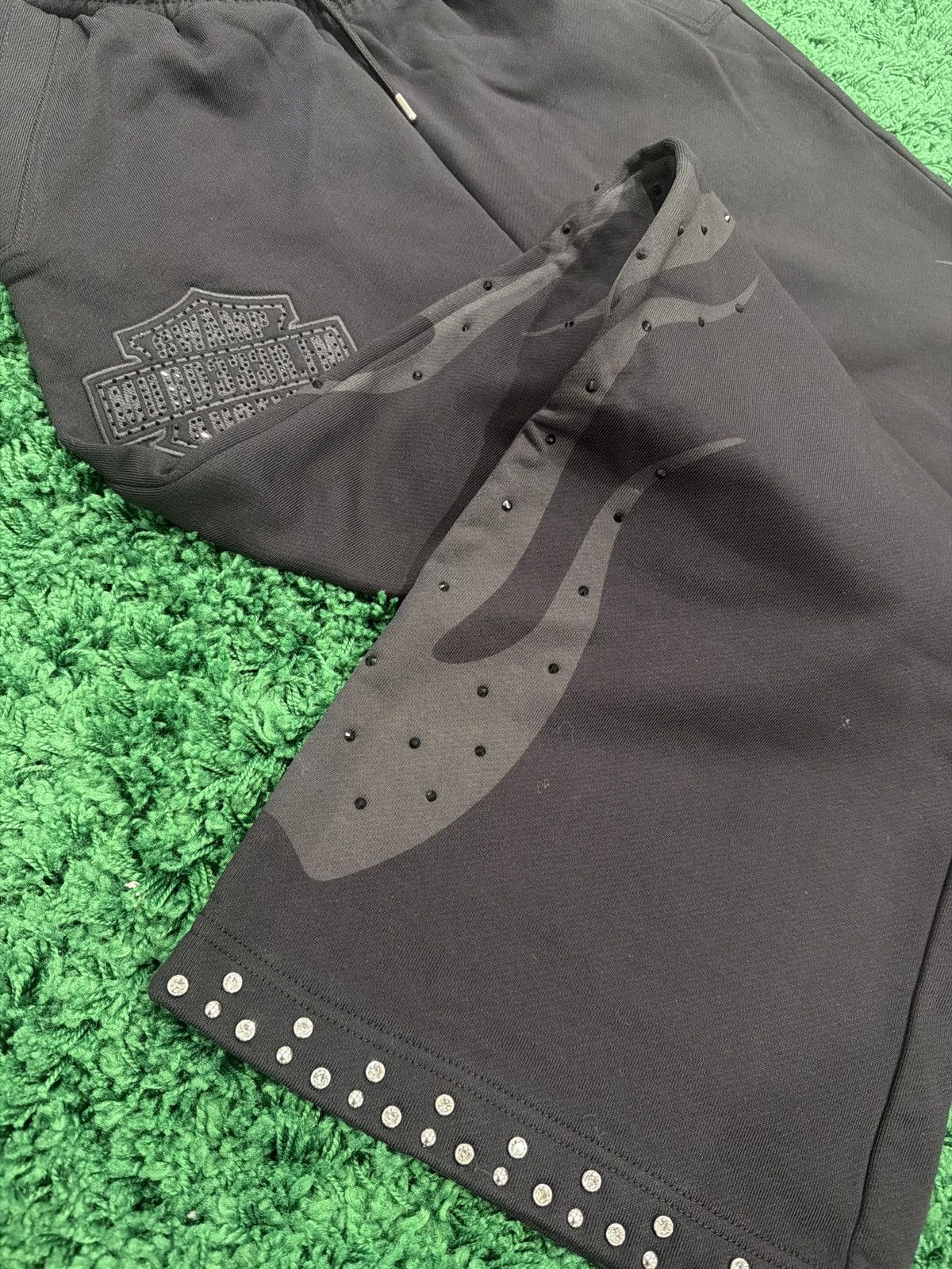 murd333r.fm MURD333R.FM BLACK CHOP333R SWEATPANTS Size US 36 / EU 52 - 2 Thumbnail