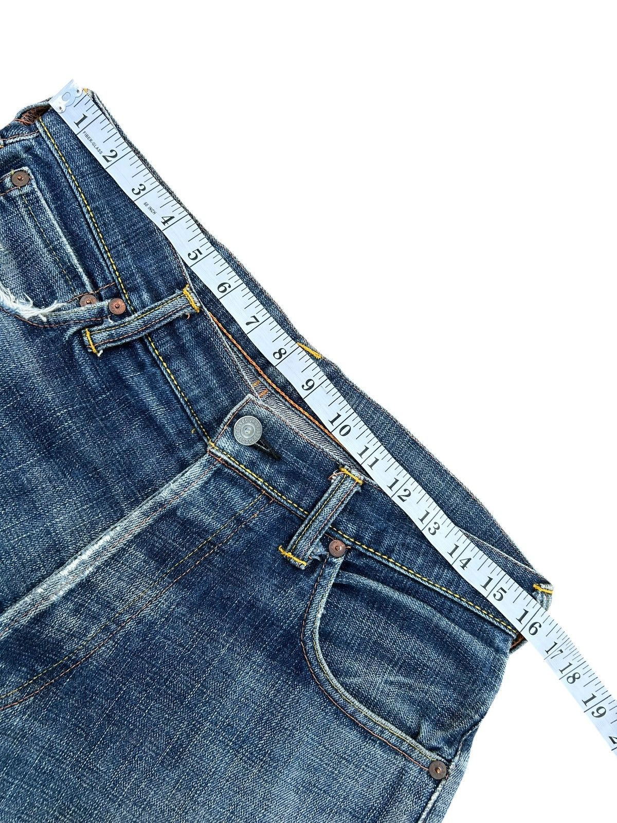 Kapital Thrashed Vintage Evisu Selvedge Denim Jeans Size US 32 / EU 48 - 19 Thumbnail