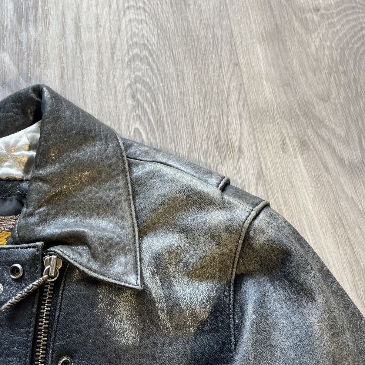 Harley Davidson Vintage Harley Davidson Tribal Leather Jacket Size US S / EU 44-46 / 1 - 5 Thumbnail