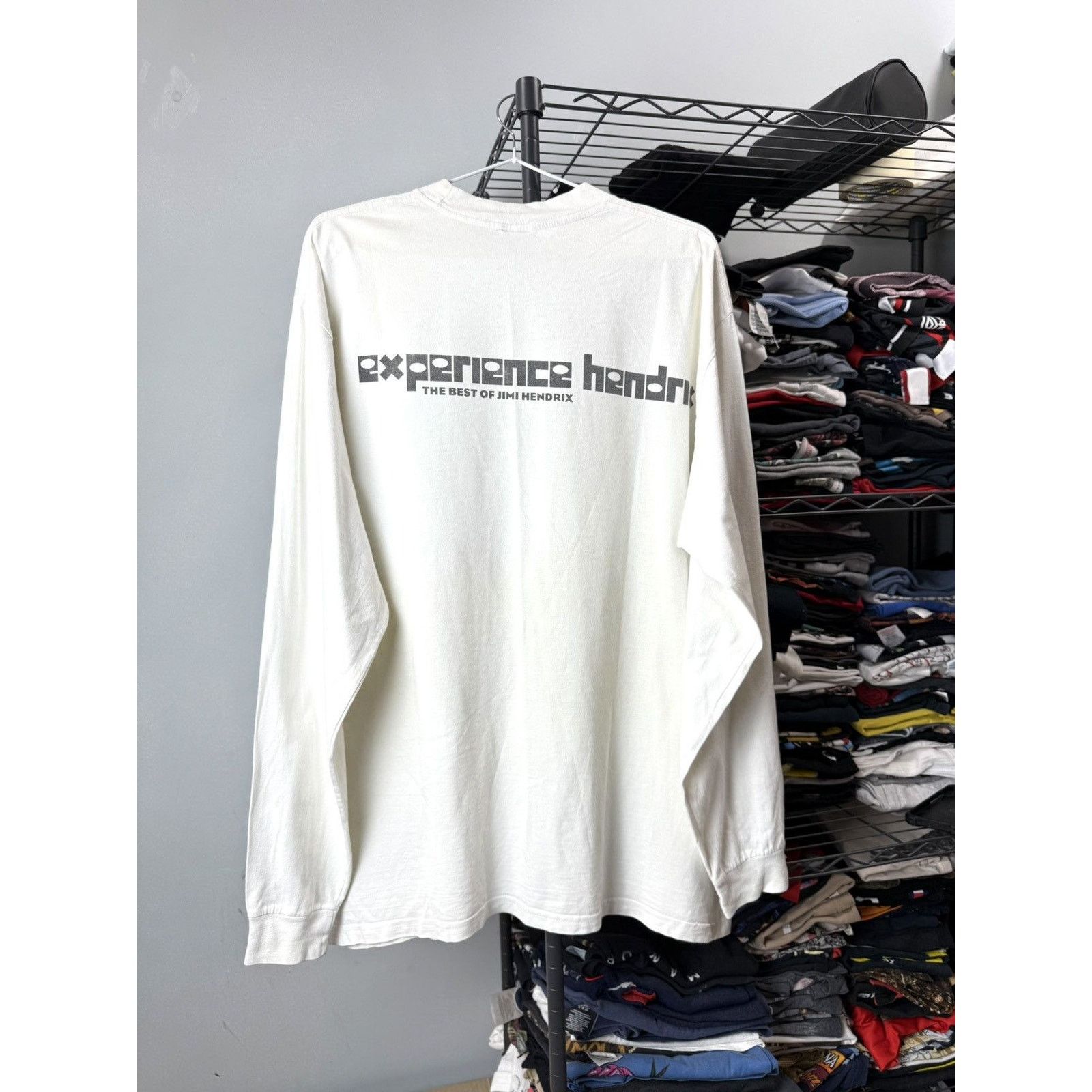 Jimi Hendrix 💥 Rare! 1990’s Vintage Jimi Hendrix Longsleeve Big Print Size US XL / EU 56 / 4 - 2 Thumbnail