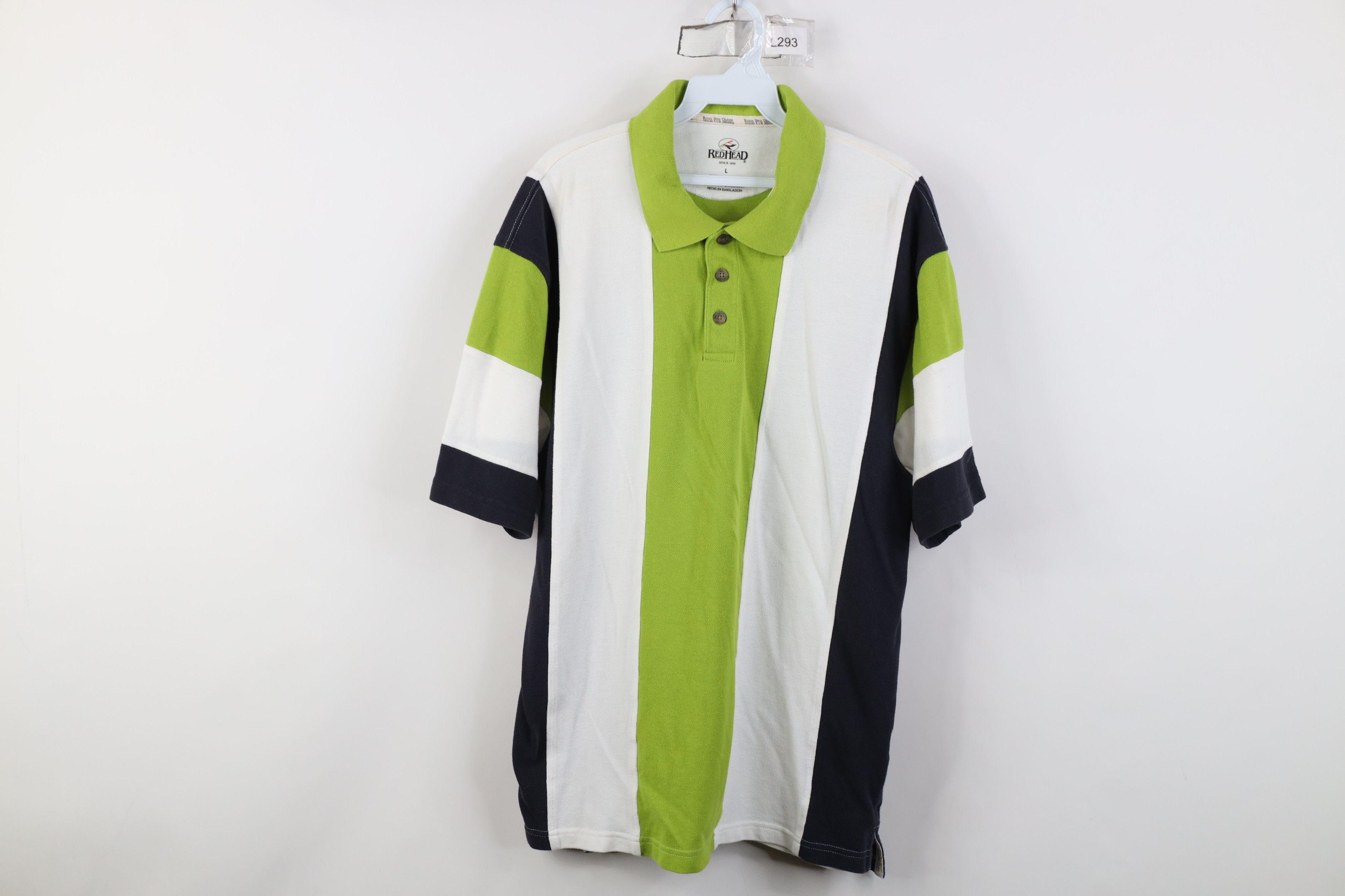 Vintage Vintage 90s Y2K Streetwear Block Collared Golf Polo Shirt Size US L / EU 52-54 / 3 - 1 Thumbnail