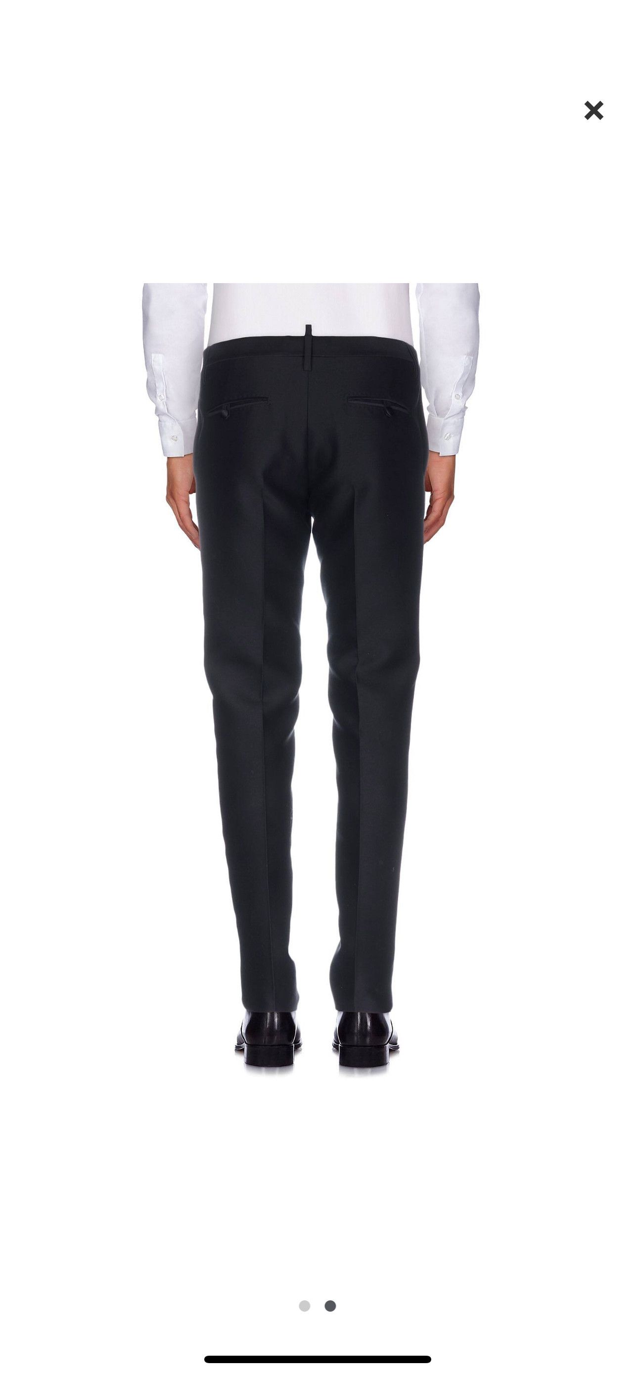 Dsquared2 DSQUARED2 Napoli Tailored Silk-Wool Tux Pants | Size 50 Size US 34 / EU 50 - 8 Thumbnail