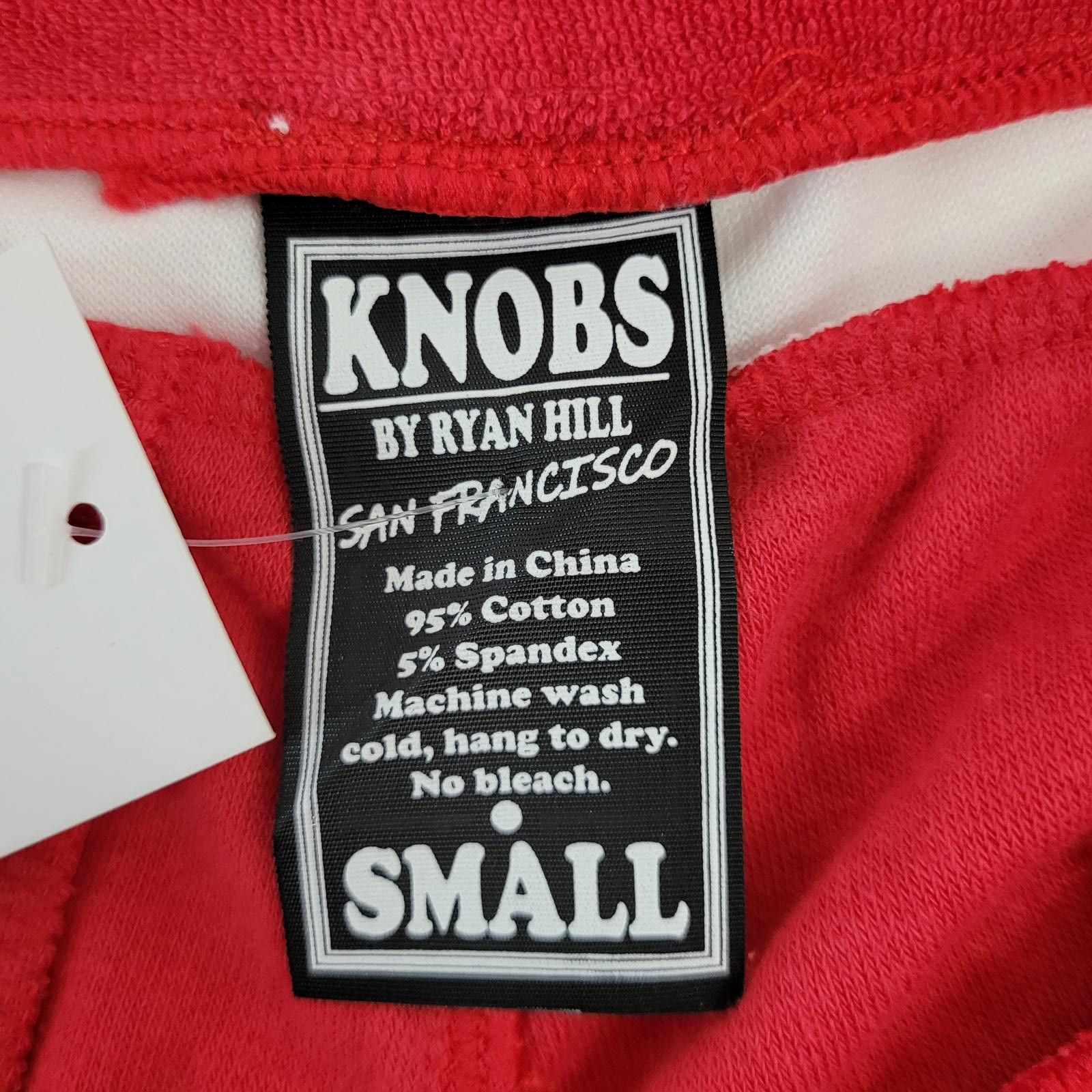 Other KNOBS Men's Small 24” Waist Terry Shorts Red & White NEW Size US 30 / EU 46 - 3 Thumbnail