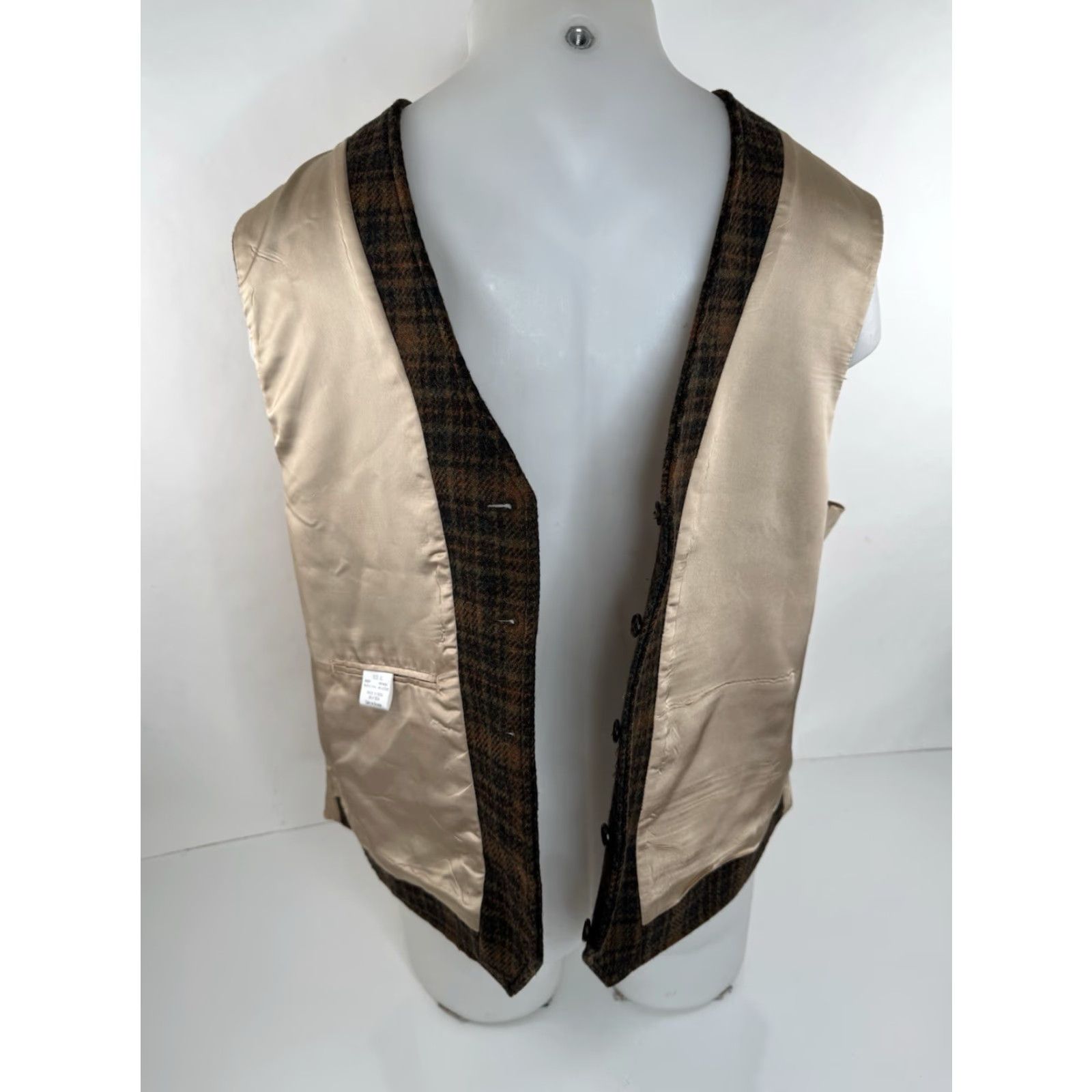 Orvis ORVIS Wool Plaid Mens XL Waistcoat Tweed Vest - EXCELLENT Belt? No, not included/unknown Size US XL / EU 56 / 4 - 6 Thumbnail