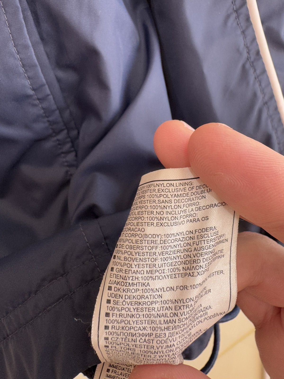 Nike × Vintage Nike Vintage Nylon Track Windbreaker Jacket Navy Drill Y2K Size US L / EU 52-54 / 3 - 18 Thumbnail