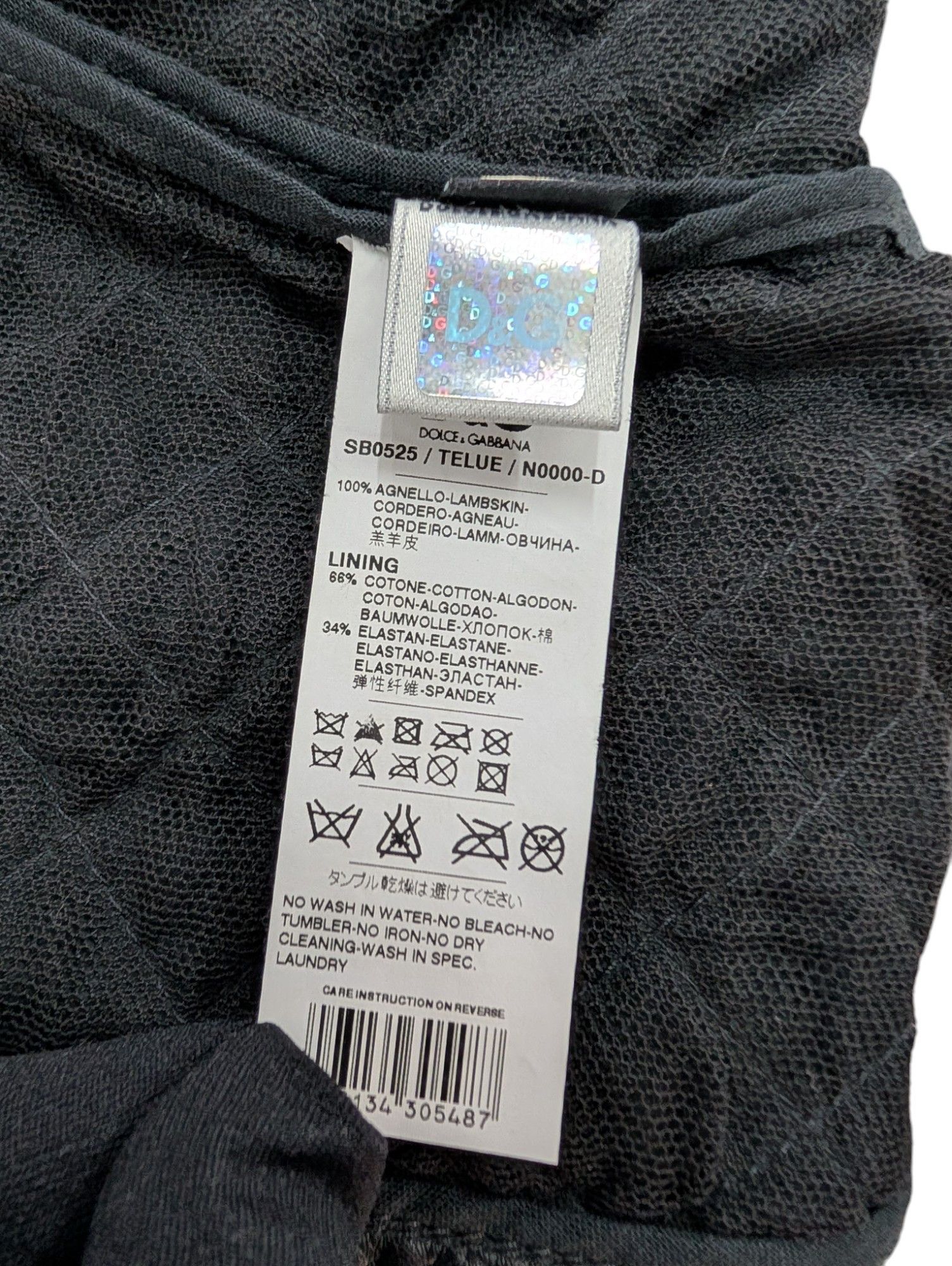 Dolce & Gabbana Black Quilted Leather Jacket With Raw Lace Trimmings Size S / US 4 / IT 40 - 12 Thumbnail
