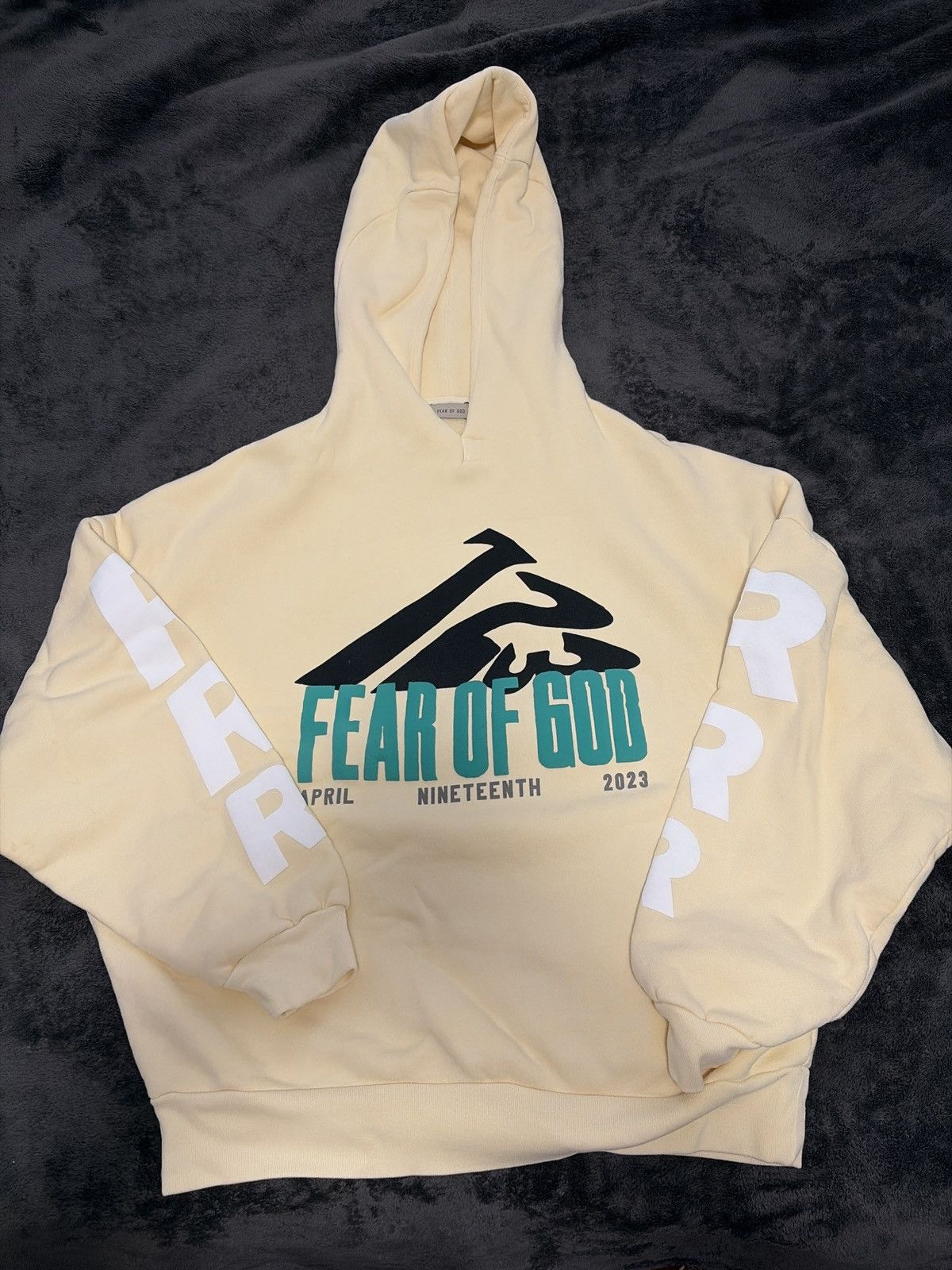 Fear of God × RRR-123 Fear Of God x RRR123 Mountain Hoodie Black