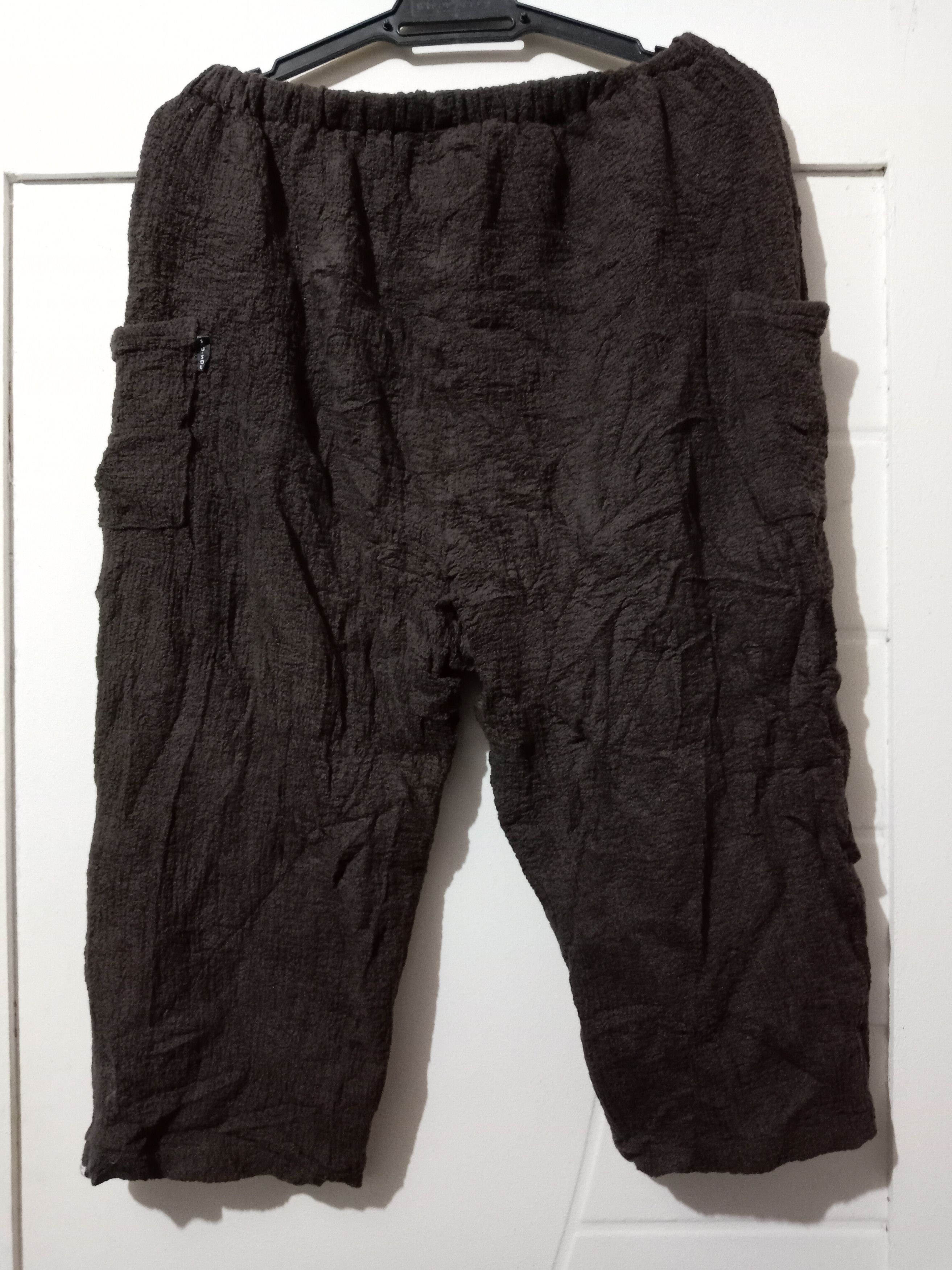 image of Sou Sou Japanese Two Pocket Side Elastic Crops in Brown, Men's (Size 30)
