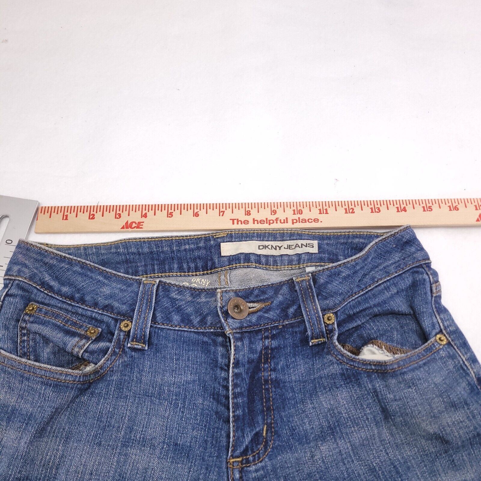 DKNY DKNY Casual Button Zip Denim Jeans Womens Size 8 Blue Size 28" / US 6 / IT 42 - 13 Thumbnail