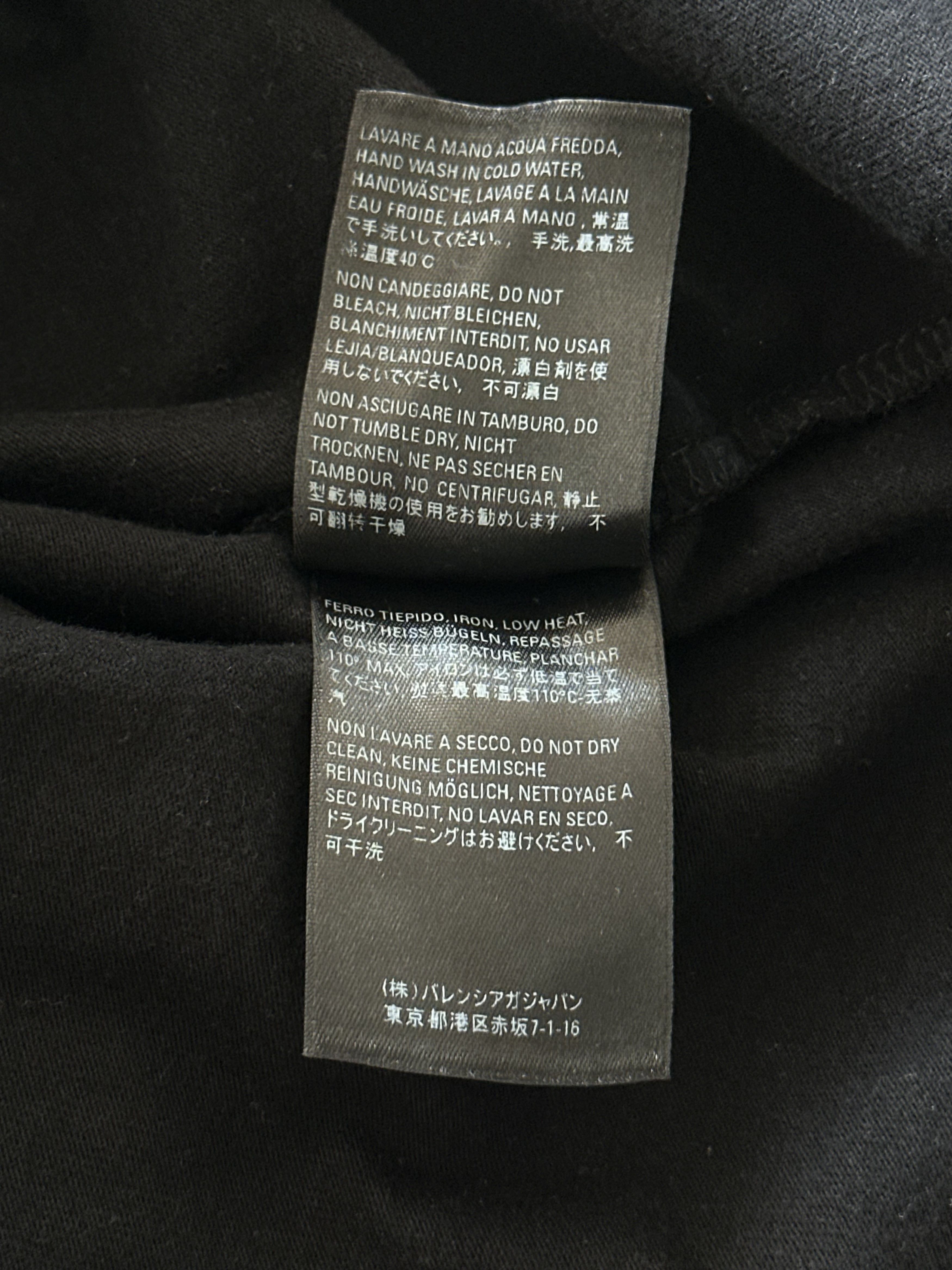 Balenciaga Balenciaga Black & White Waterfall Logo T-Shirt Size US L / EU 52-54 / 3 - 5 Thumbnail