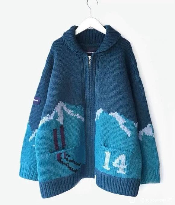 Descendant DESCENDANT SKI Cowichan Knit Sweater Jacket Size 1 Size S / US 4 / IT 40 - 1 Thumbnail