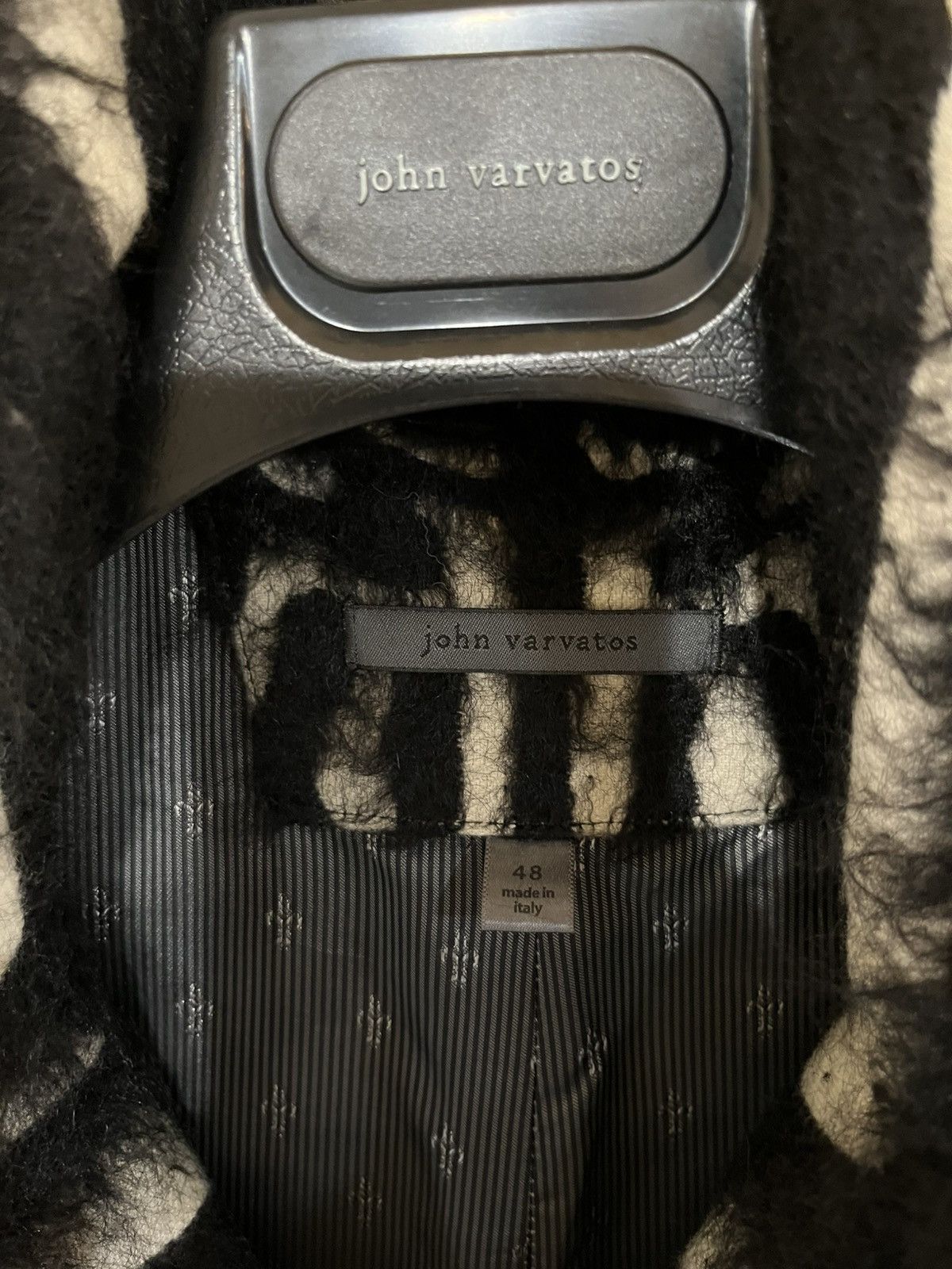 John Varvatos Wool & Mohair Zebra coat size 38 Size US M / EU 48-50 / 2 - 15 Thumbnail
