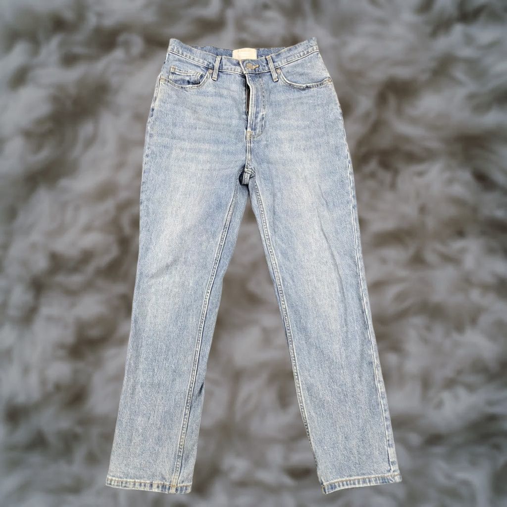 Everlane Everlane Jeans Womens 27 Blue Light Wash High Rise Crop Denim Stretch Size 27" / US 4 / IT 40 - 1 Thumbnail