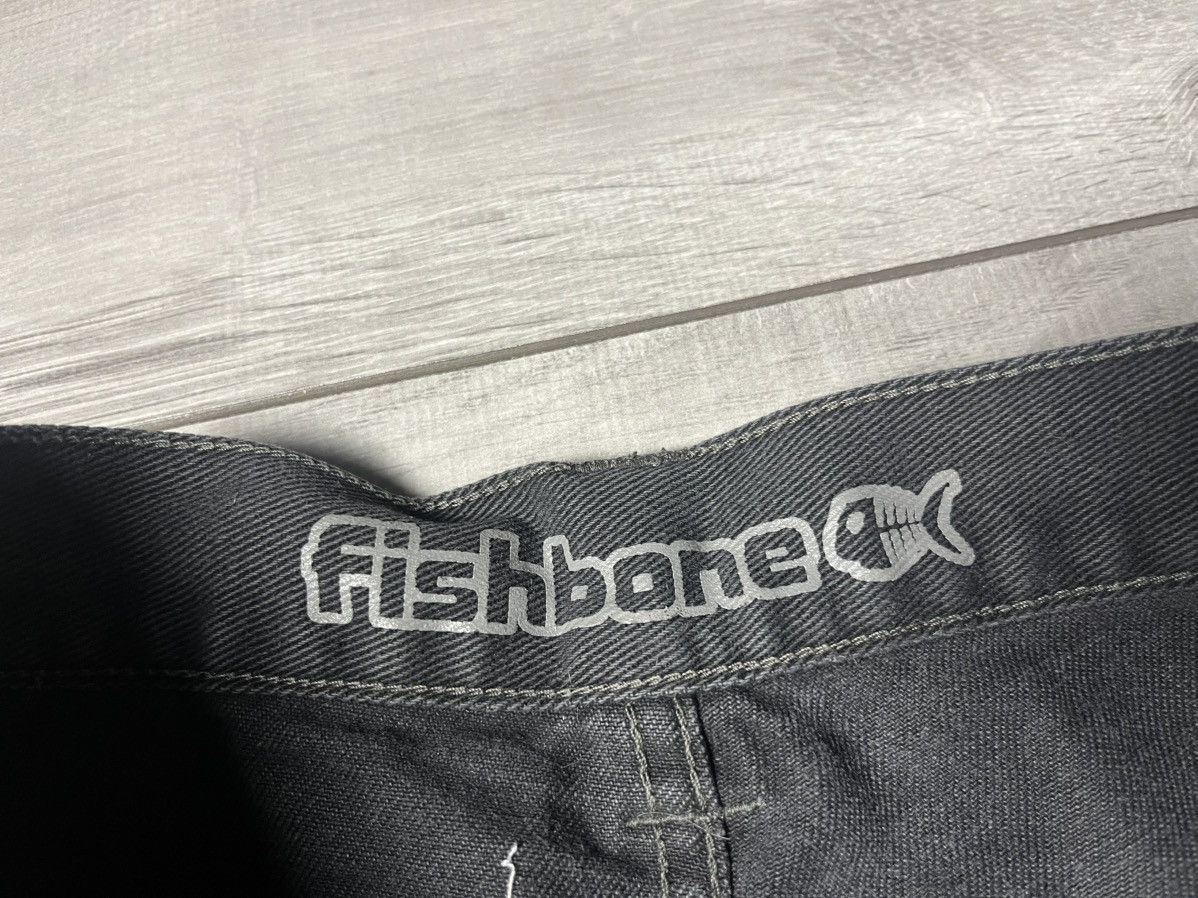 Vintage Fishbone Baggy Denim Shorts JNCO style size Small Size US 30 / EU 46 - 2 Thumbnail