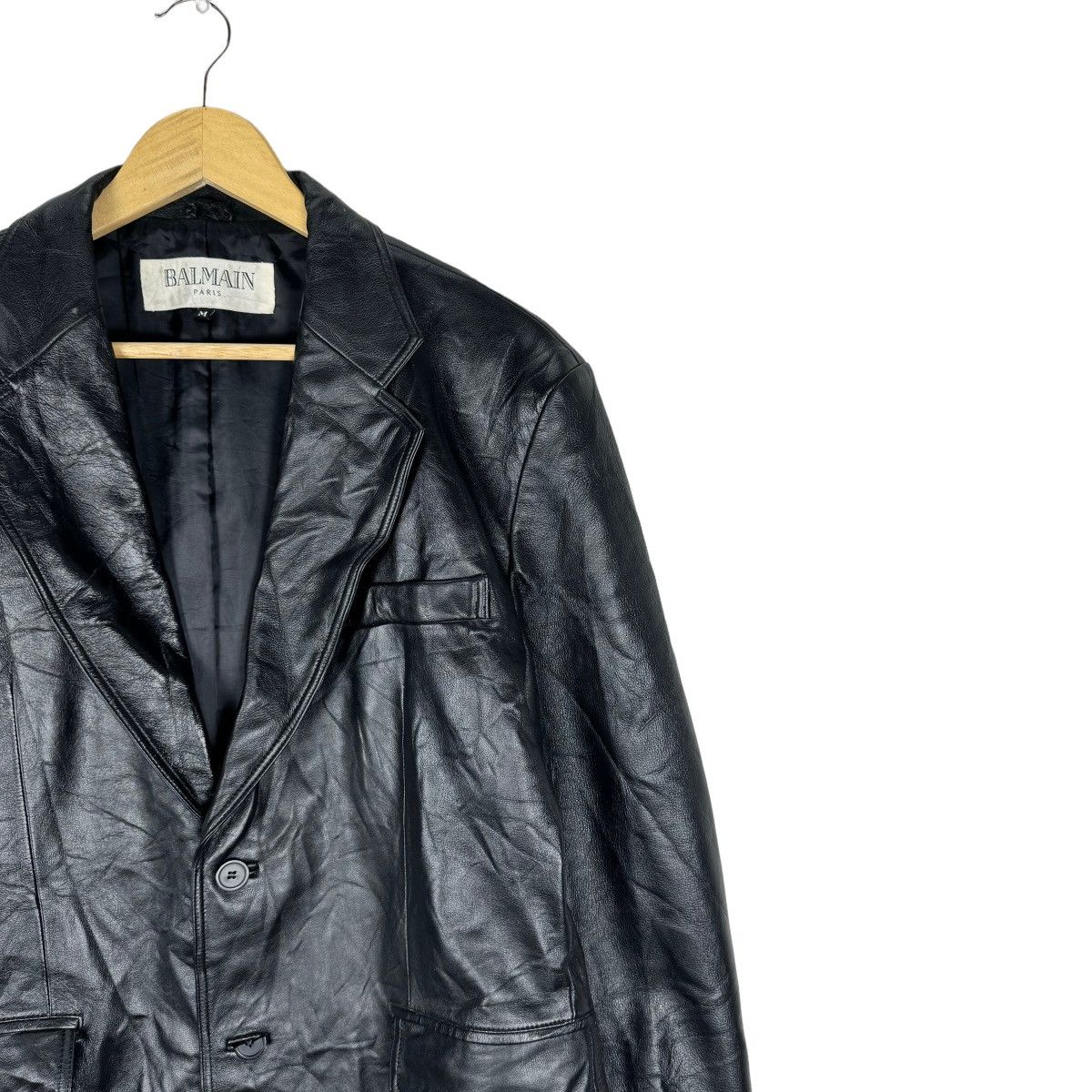 Balmain ⚡️BALMAIN SHEEPSKIN LEATHER COAT JACKET Size US M / EU 48-50 / 2 - 3 Thumbnail