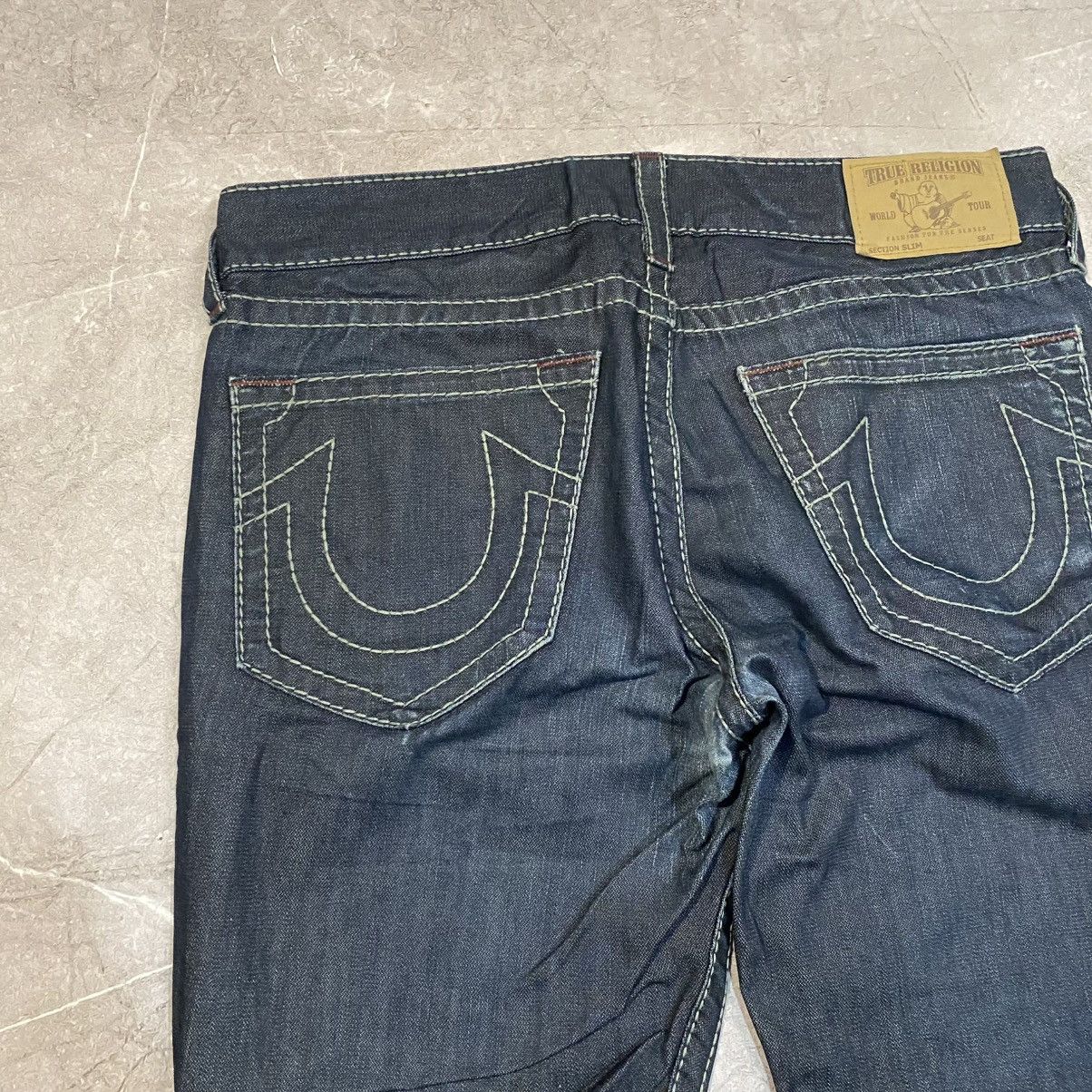 True Religion VINTAGE TRUE RELIGION BIG LOGO PANTS 00s Size US 36 / EU 52 - 3 Thumbnail