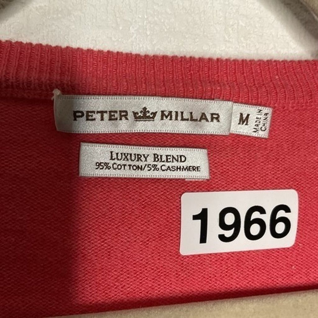 Peter Millar Peter Millar Luxury Blend V-Neck Sweater Men Size Medium Size US M / EU 48-50 / 2 - 2 Thumbnail