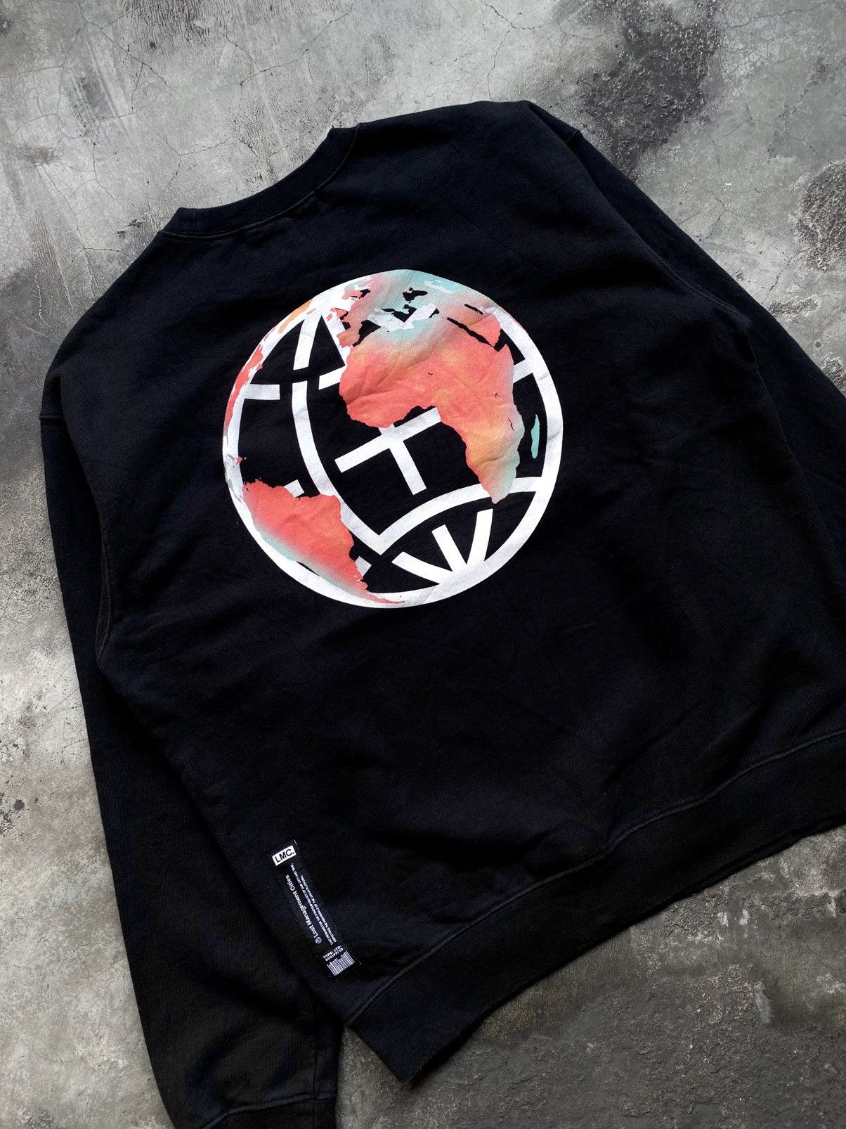 Japanese Brand LMC Earth Logo Sweatshirt Black Size US S / EU 44-46 / 1 - 3 Thumbnail