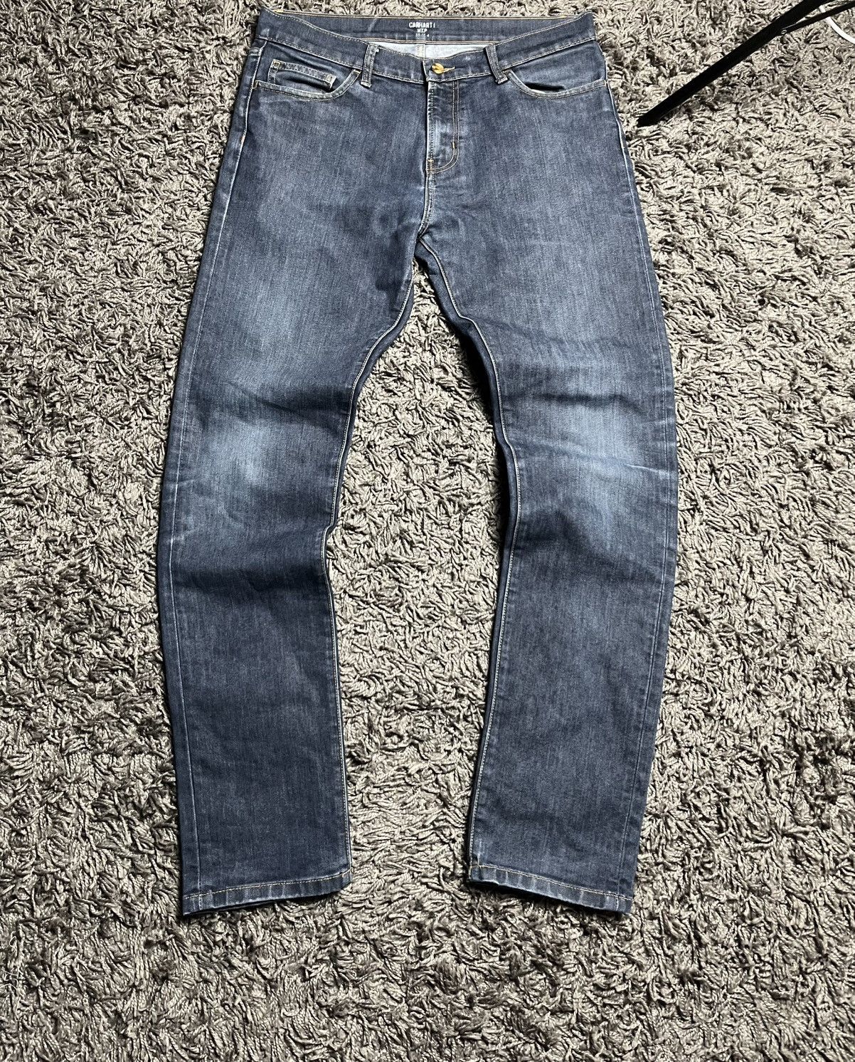 Carhartt Wip Carhartt WIP Rebel Slim Tapered Jeans - Indigo - 33/34 Size US 33 - 2 Thumbnail