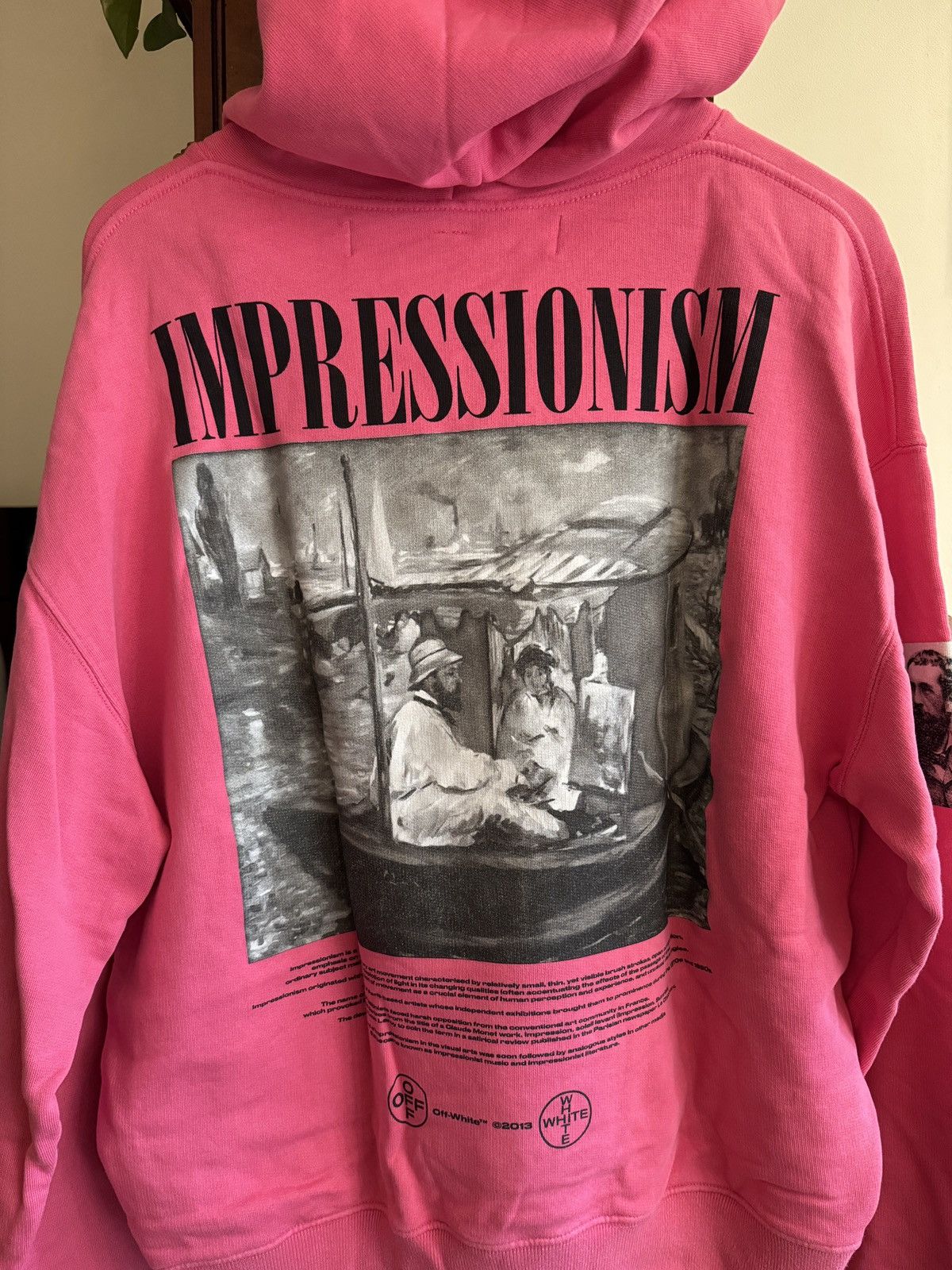 Off-White Off-White Pink Impressionism Decal Hoodie Size US M / EU 48-50 / 2 - 4 Thumbnail