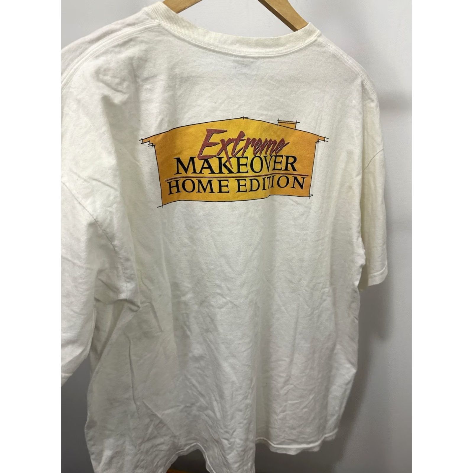 Gildan VTG Extreme Makeover Home Edition T-Shirt XL White Men Short Sleeve Gildan Size US XL / EU 56 / 4 - 4 Thumbnail