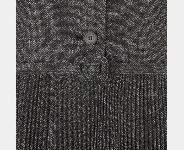 Dior o1w1db11124 Virgin Wool Dress in Black Size M / US 6-8 / IT 42-44 - 3 Thumbnail