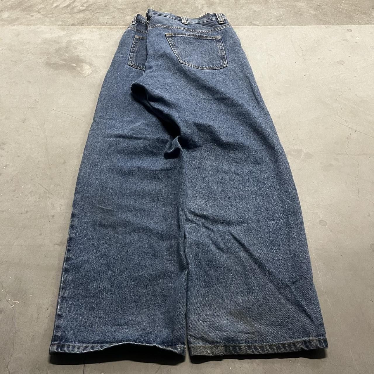 Vintage Vintage Y2K/2000s Super Baggy Wideleg Skater Style Medium Wash Denim Jeans! Size US 38 / EU 54 - 6 Thumbnail