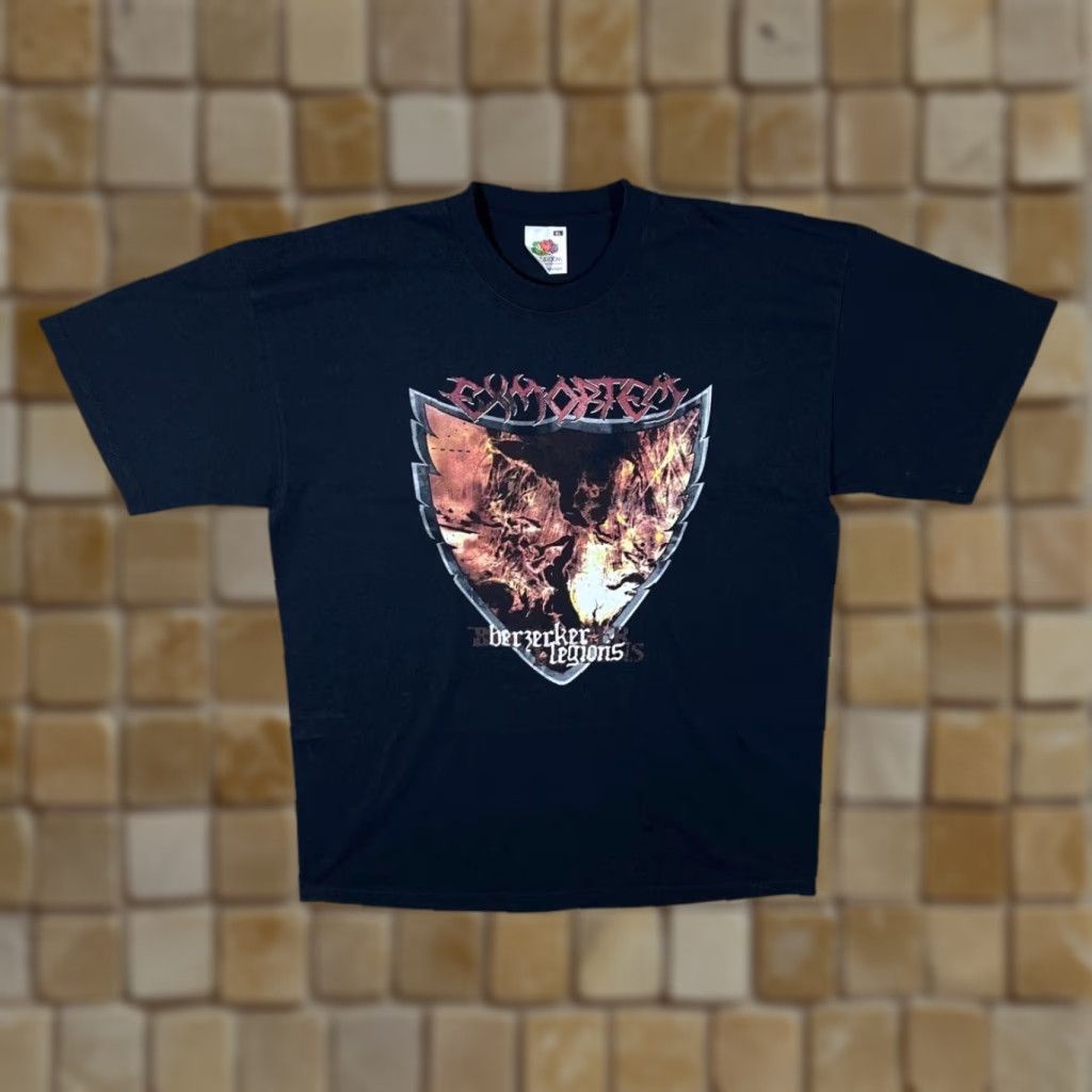 Fruit Of The Loom Vintage Exmortem “Berzerker Legions” Heavy Death Metal Band Black T-Shirt XL Size US XL / EU 56 / 4 - 1 Thumbnail
