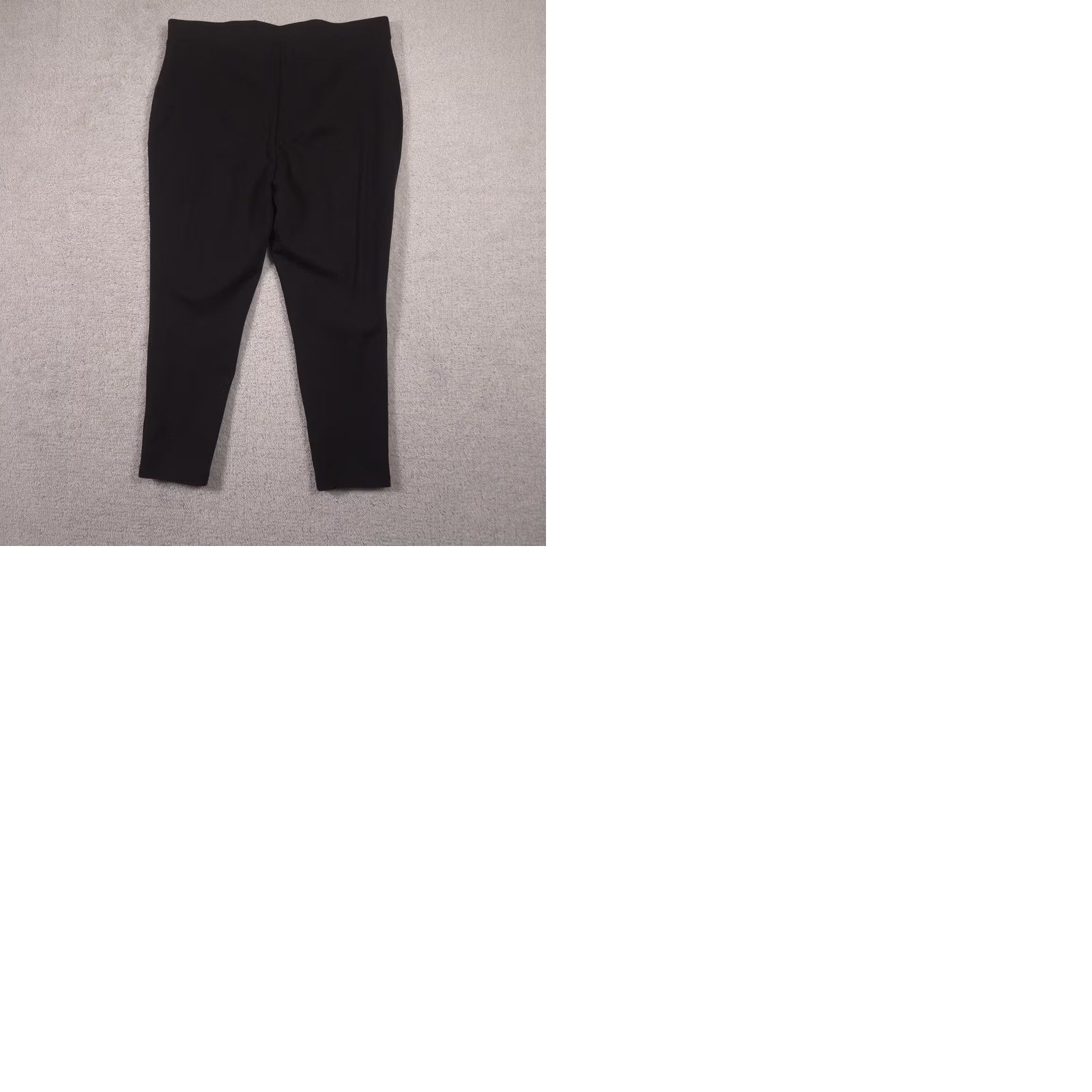 Vintage Chico's Dress Pants Womens 2 Black Ponte Slim Tapered Crop Pull On Stretch Work Dress Pants Woman SLIM PONTE Size 26" / US 2 / IT 38 - 9 Thumbnail