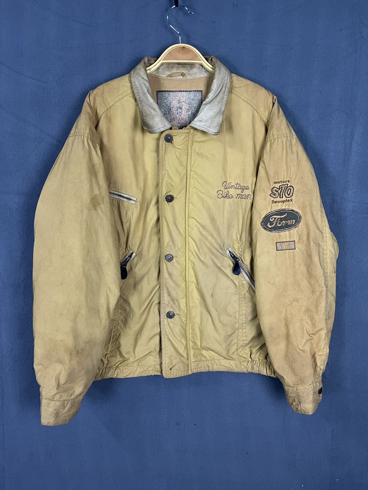 Sports Specialties × Vintage Vintage Swooplex Bike Man Baggy Jacket Size US L / EU 52-54 / 3 - 6 Thumbnail