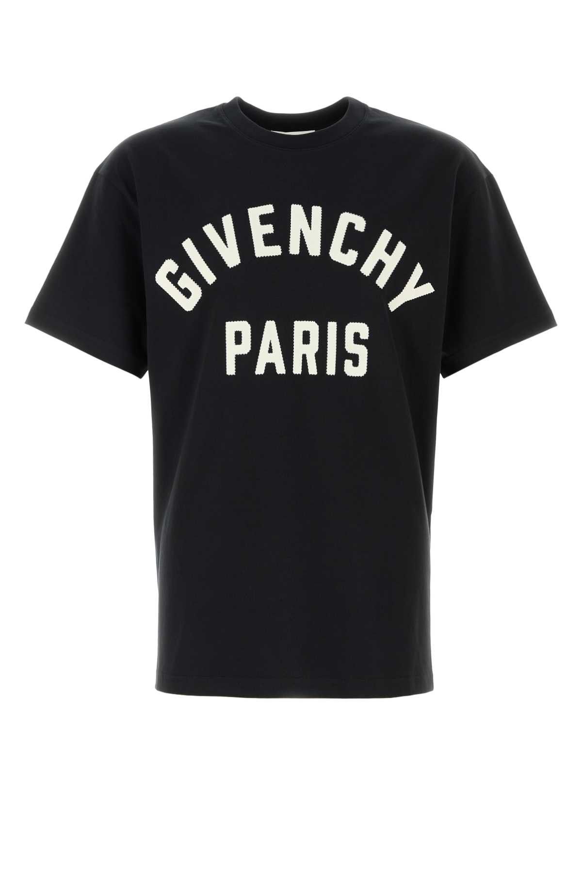 Givenchy Black Cotton T-Shirt Size US M / EU 48-50 / 2 - 1 Thumbnail