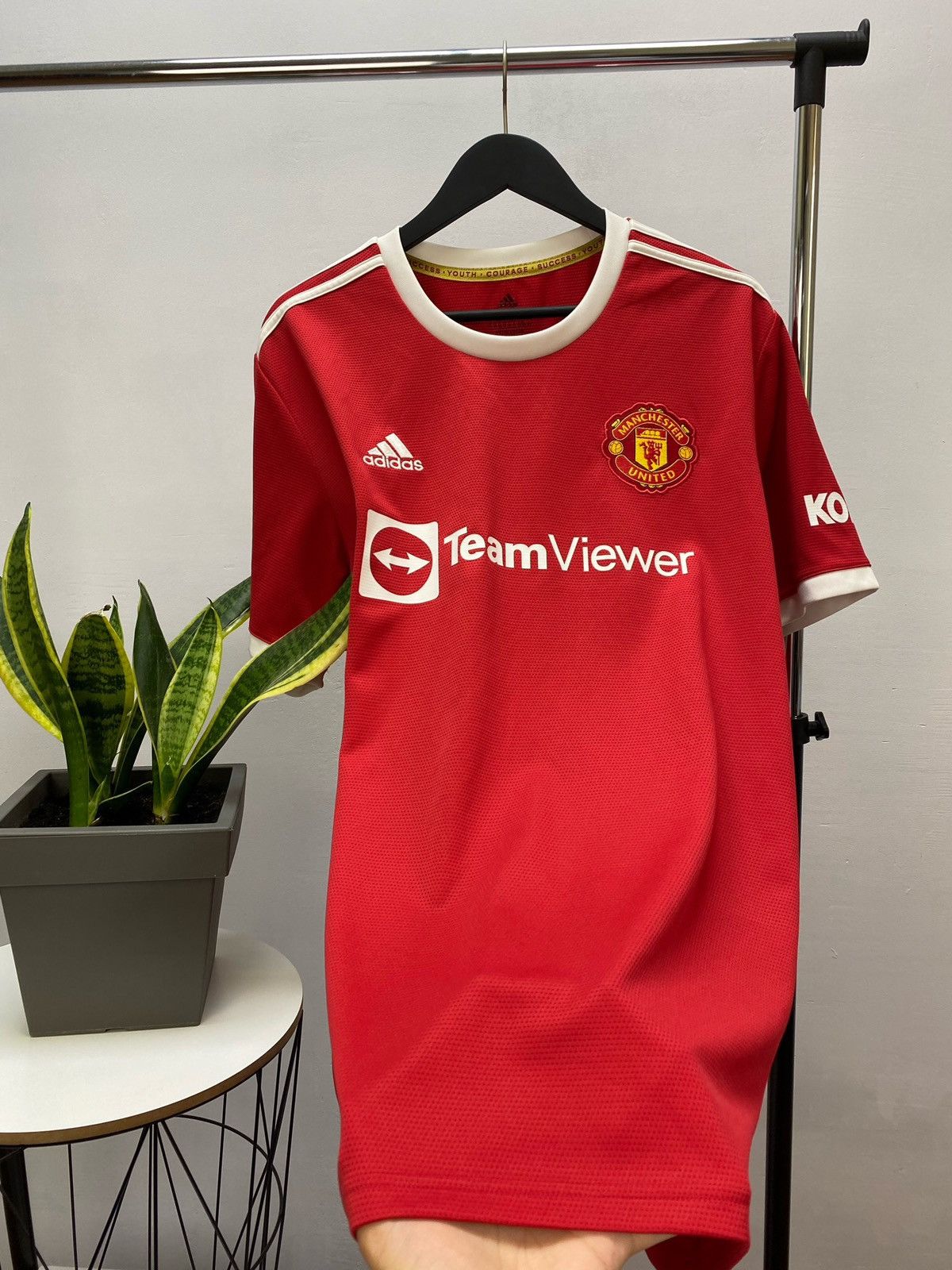 Adidas Manchester United 2021 2022 soccer jersey Football Shirt Size US XXL / EU 58 / 5 - 11 Thumbnail