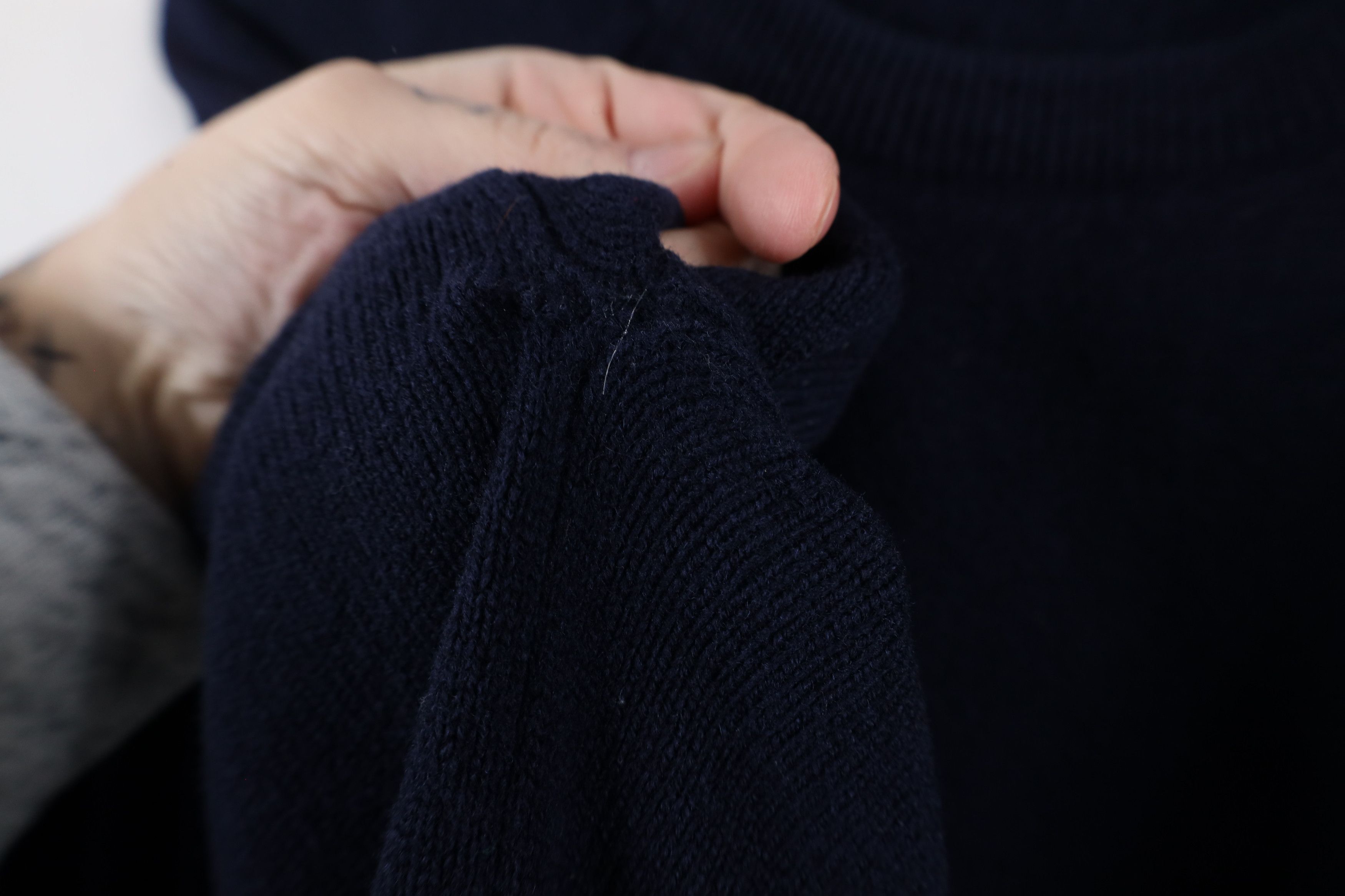 L.L. Bean × Vintage Vintage 90s LL Bean Lambswool Knit Crewneck Sweater Blue Size US XXL / EU 58 / 5 - 6 Thumbnail