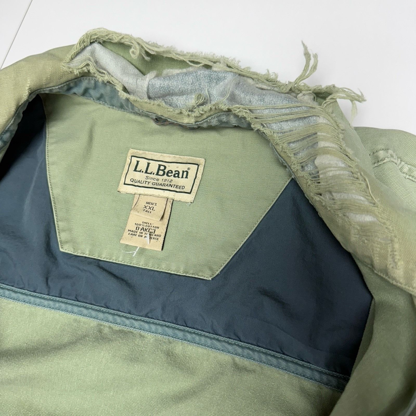 L.L. Bean Vintage LL Bean Jacket Mens 2XL XXL Tall Green Full Zip Coll Size US XXL / EU 58 / 5 - 12 Thumbnail