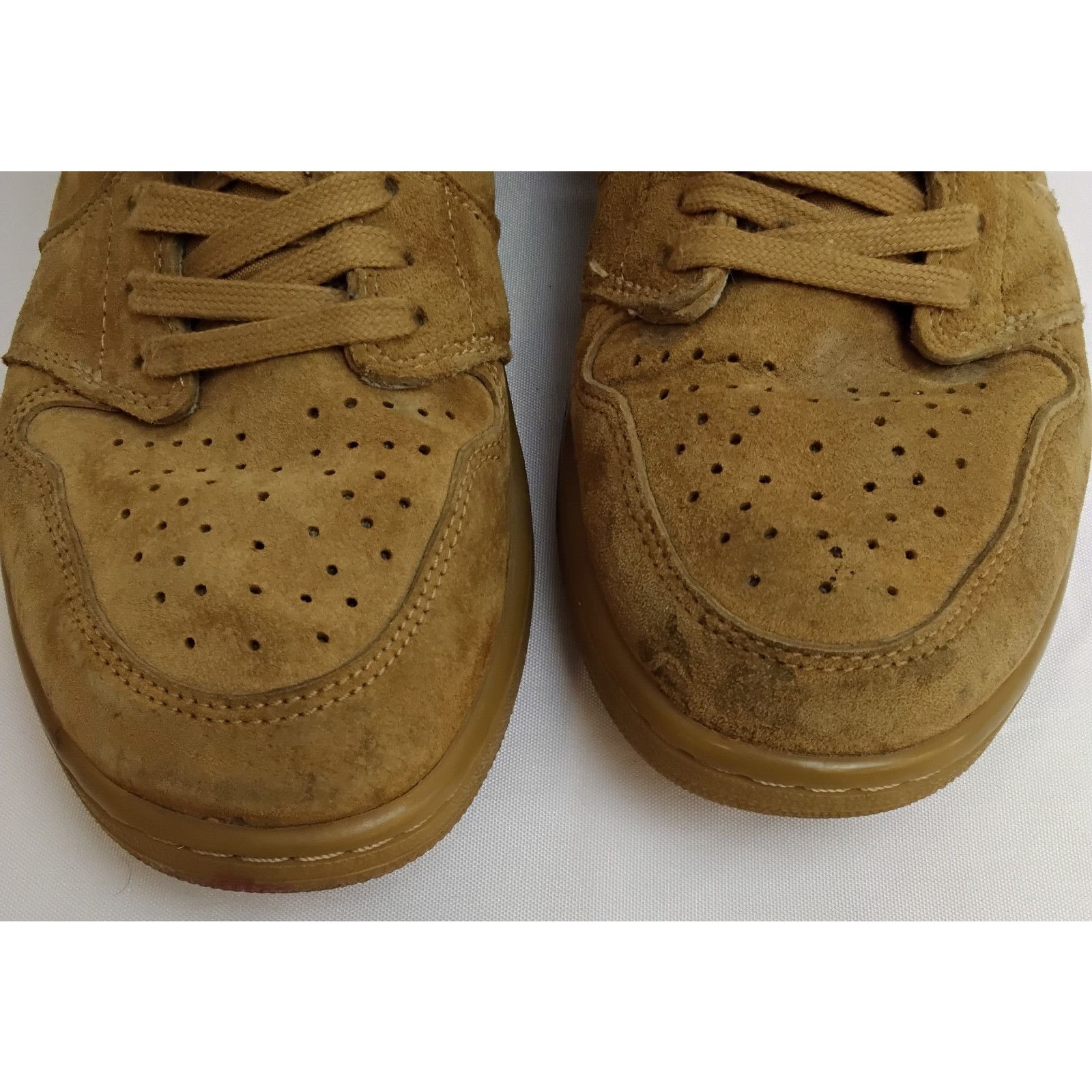 Nike Nike Air Jordan 1 Retro OG High Top Shoe Men 11 Wheat Brown Size US 11 / EU 44 - 6 Thumbnail