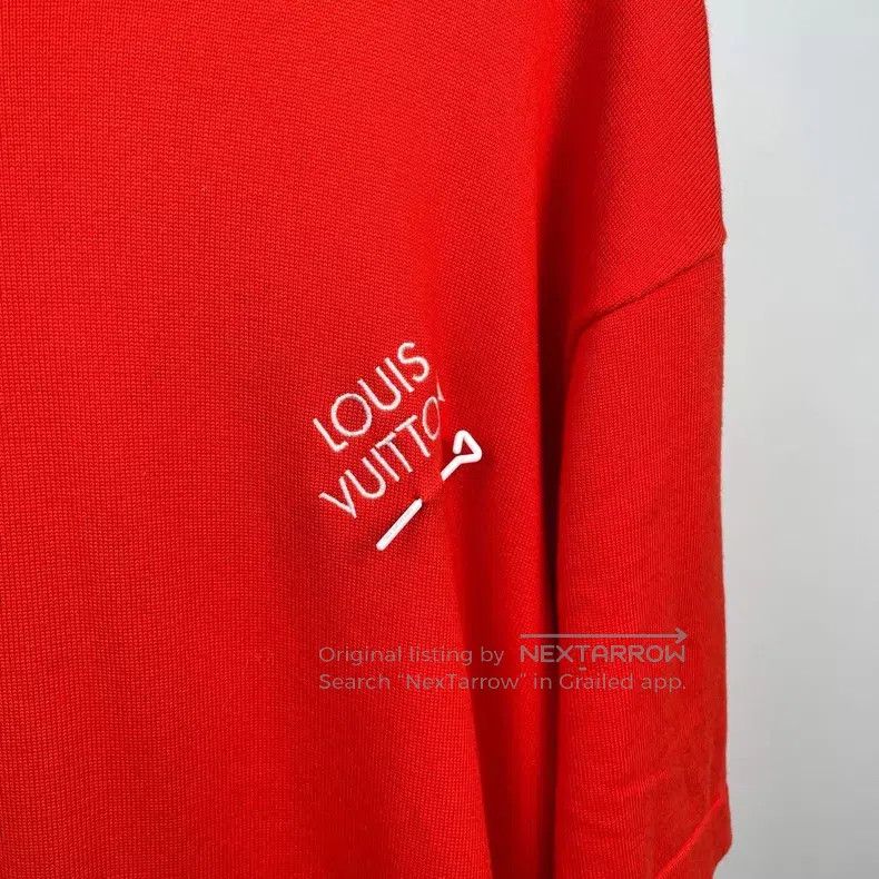 Louis Vuitton Louis Vuitton Pin-embroidered logo knit short sleeve Size US XL / EU 56 / 4 - 3 Thumbnail