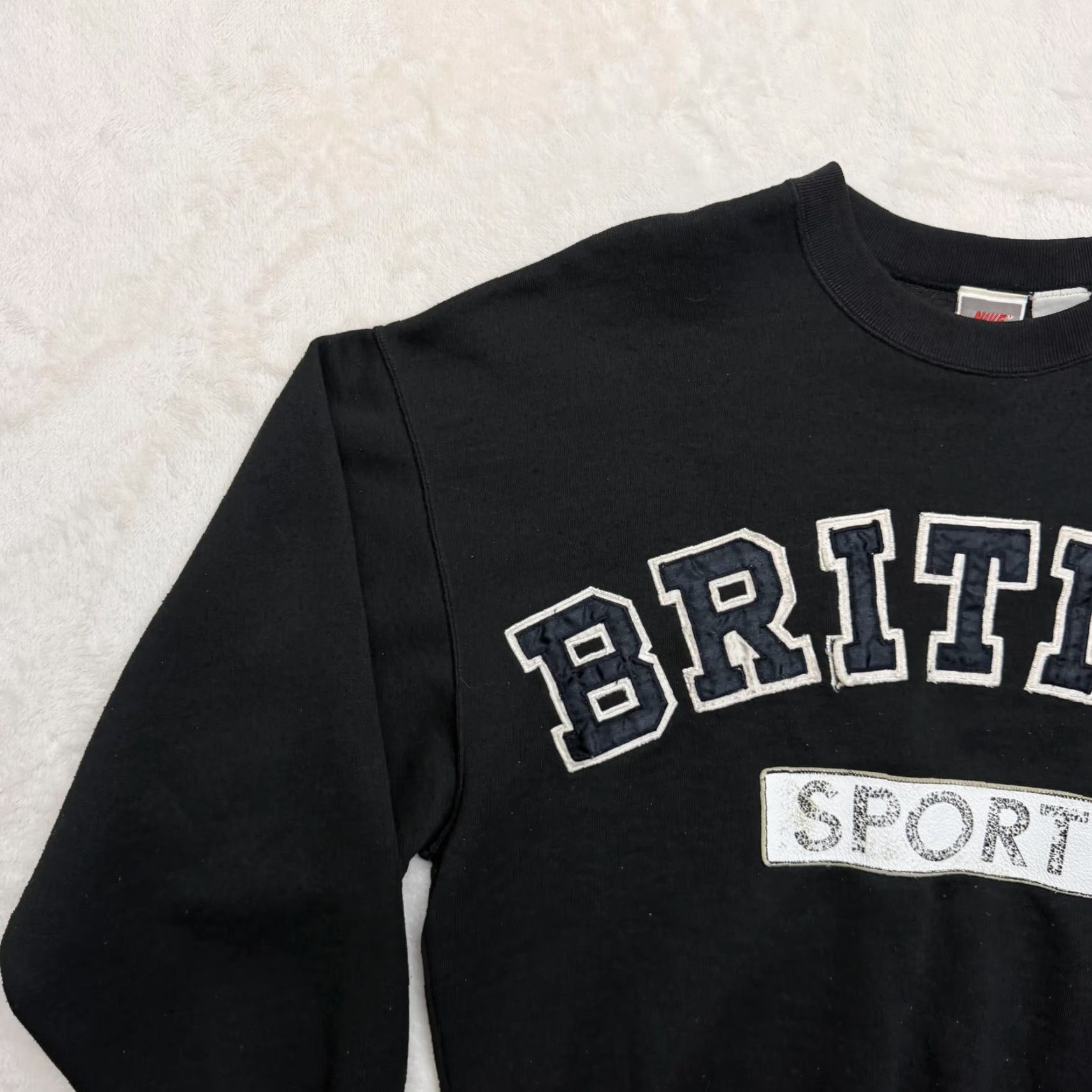 Nike VINTAGE Nike British Sport Sweatshirt Mens Medium Black Pullover Crewneck Graphic Print Logo RF Size US M / EU 48-50 / 2 - 7 Thumbnail