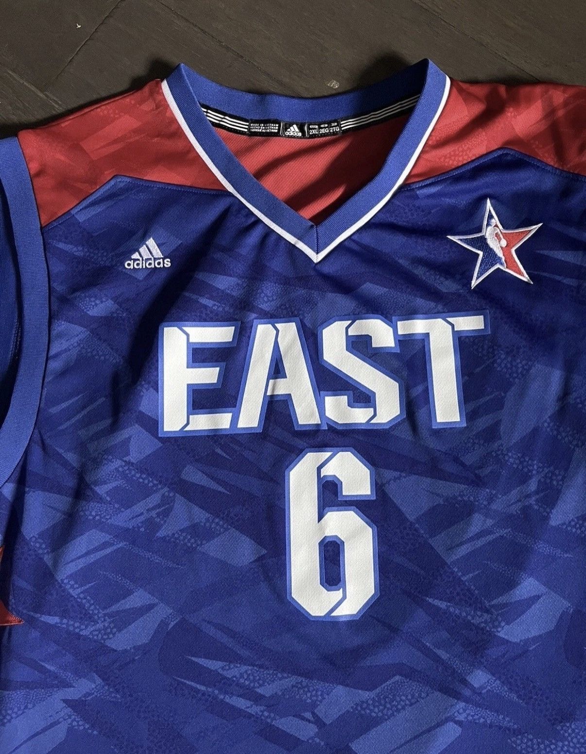 Adidas Miami Heat #6 Lebron James 2013 NBA “East” All-star Jersey Size US XXL / EU 58 / 5 - 2 Thumbnail