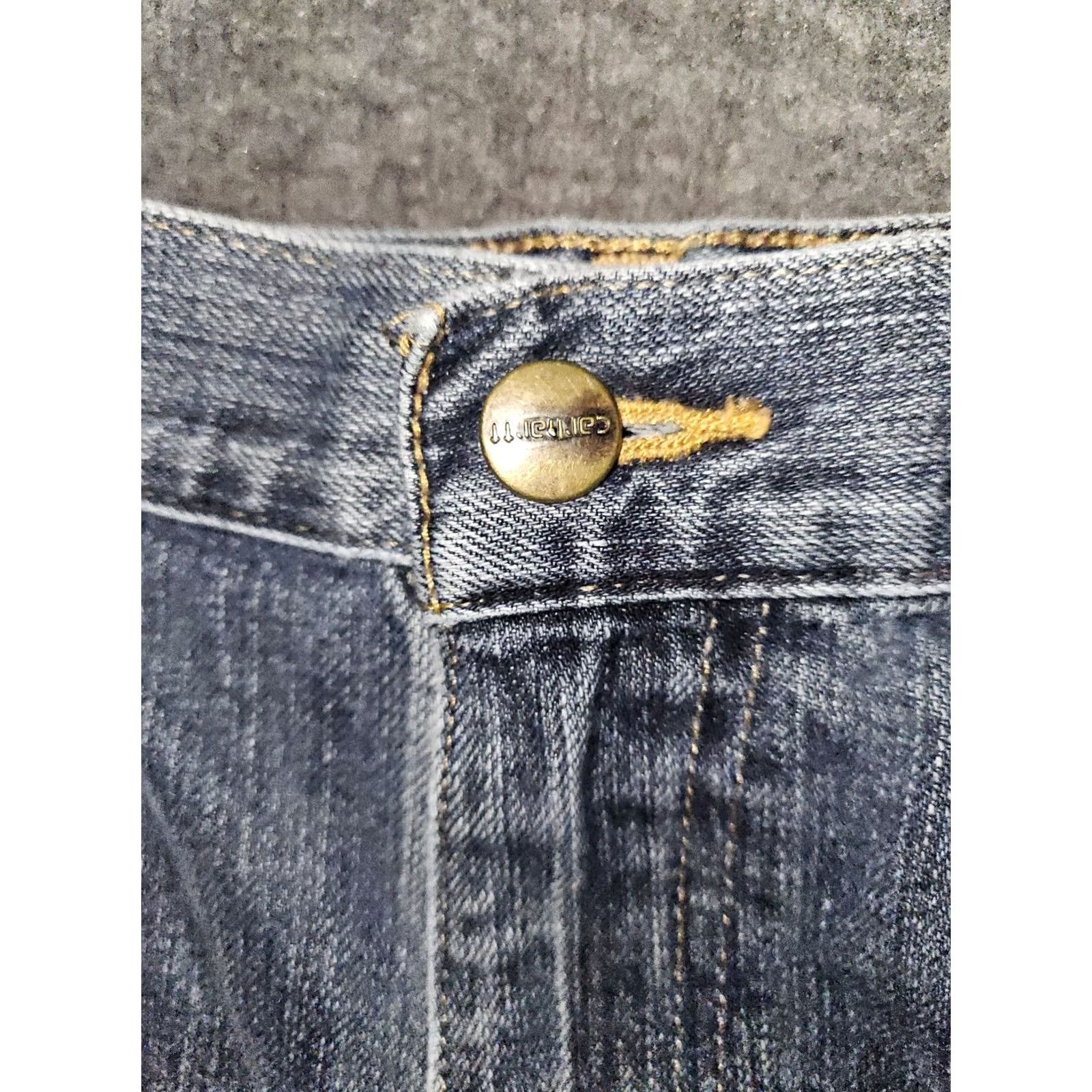 Carhartt Carhartt Jeans Relaxed Straight Men's 34x30 Blue Distressed Workwear Denim Size US 34 / EU 50 - 6 Thumbnail
