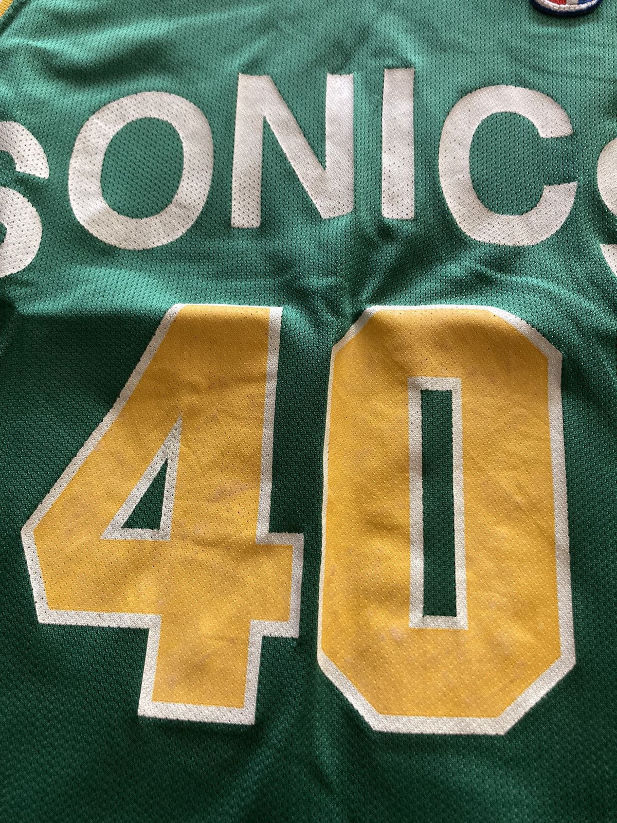 Champion × NBA × Vintage 90s Champion Seattle Supersonics Shawn Kemp 40 Jersey Size US M / EU 48-50 / 2 - 4 Thumbnail