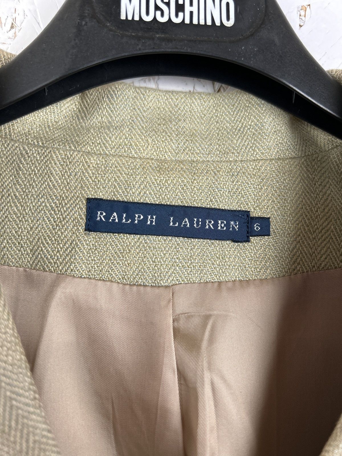 Ralph Lauren Ralph Lauren Womens Linen Lino Blazer In Beige Size 6 Size M / US 6-8 / IT 42-44 - 7 Thumbnail