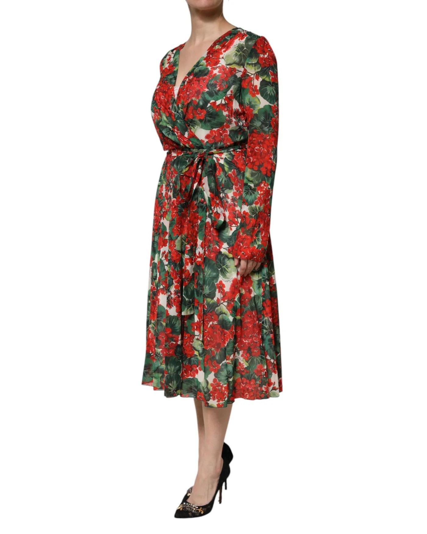 Dolce & Gabbana o1y0825 Midi Dress in Multicolor Size XS / US 0-2 / IT 36-38 - 4 Thumbnail